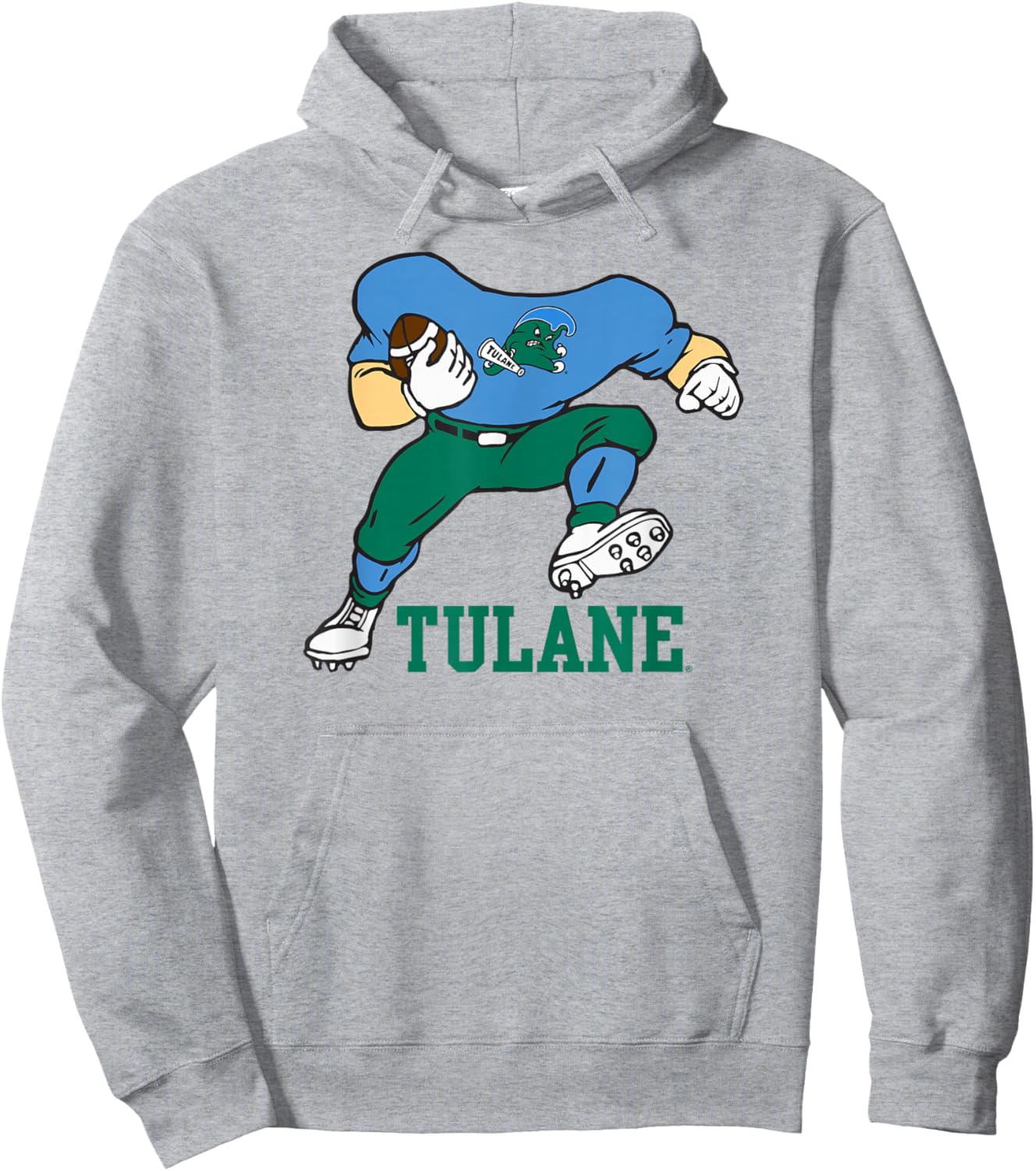 Tulane Green Wave Football Player Gray Officially Licensed Hoodie - Hoodie | Ash