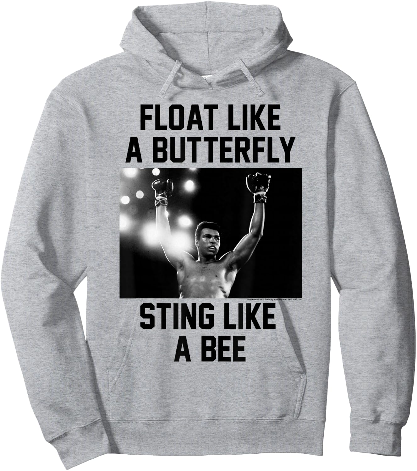 Muhammad Ali Float Like A Butterfly Sting Like a Bee Hoodie - Hoodie | Ash