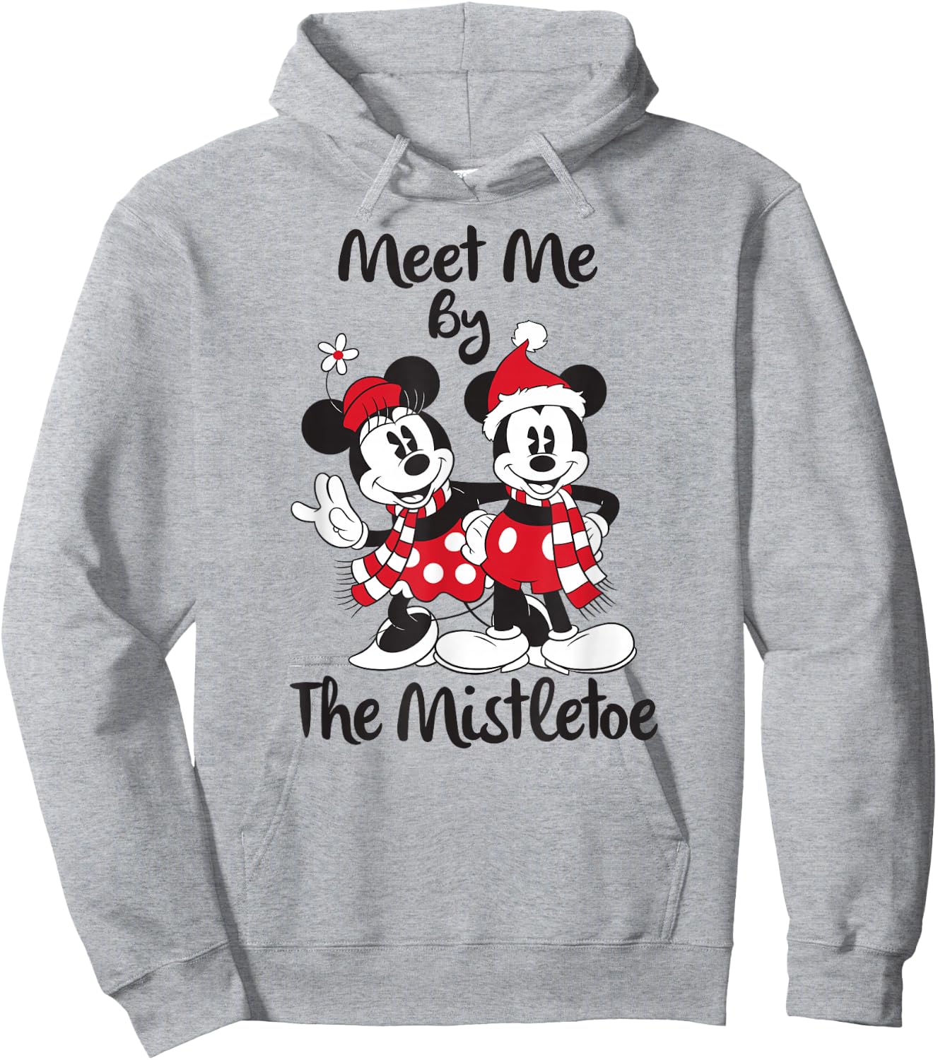 Disney - Mickey Mouse Mistletoe Holiday Hoodie - Hoodie | Ash