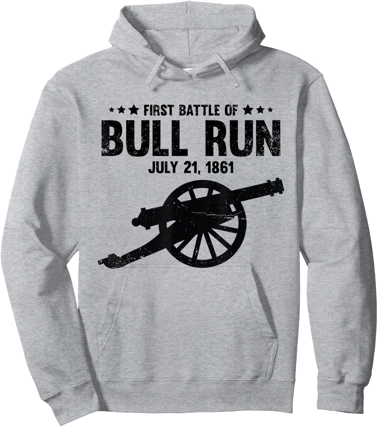 Civil War Battle of Bull Run Manassas National Battlefield Hoodie - Hoodie | Ash