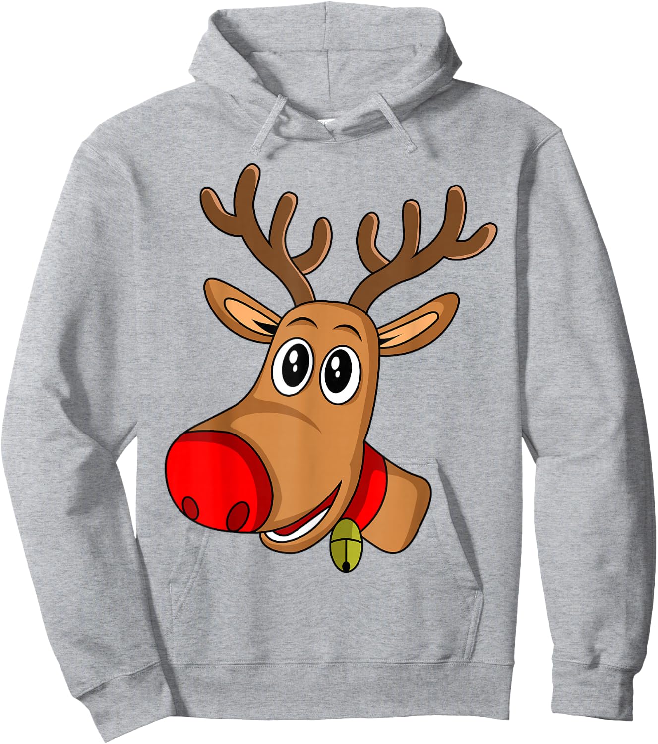 Rudolph Red Nose Reindeer | Donner Blitzen Shirt Hoodie - Hoodie | Ash
