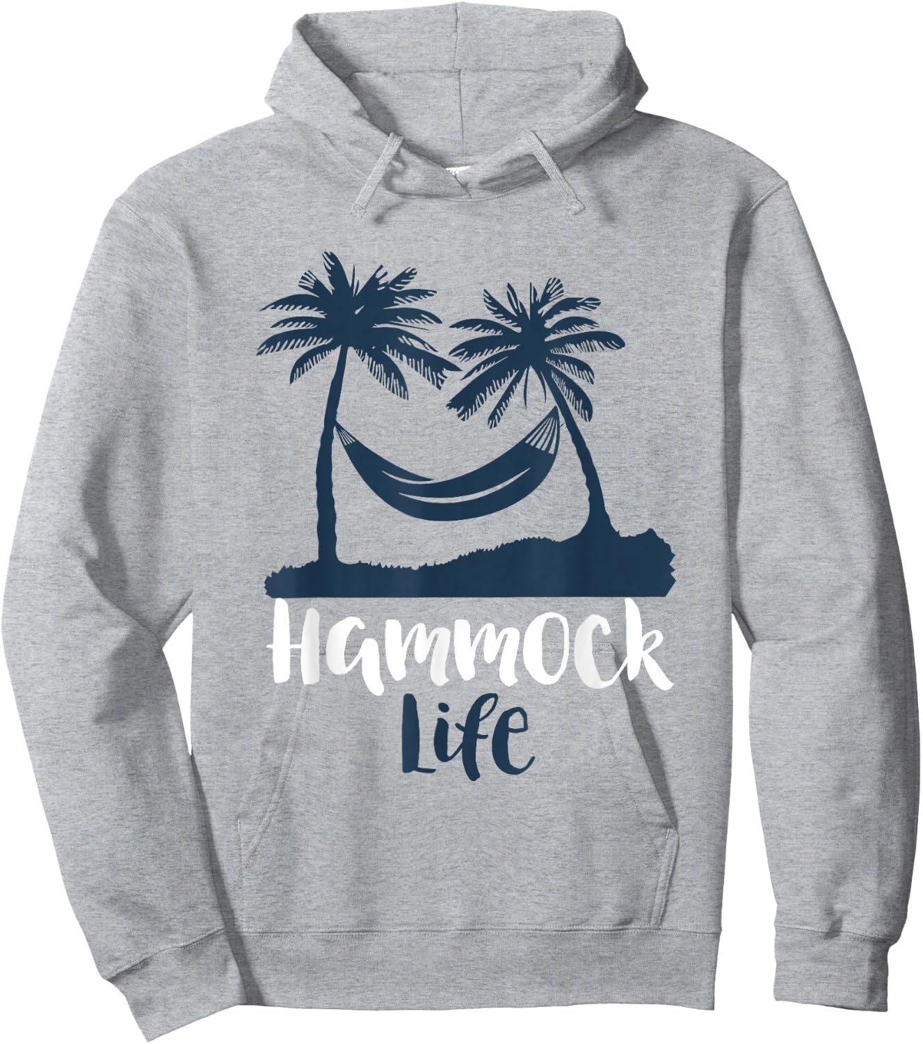 Hammock Life Beach Vacation Relaxation Hoodie - Hoodie | Ash