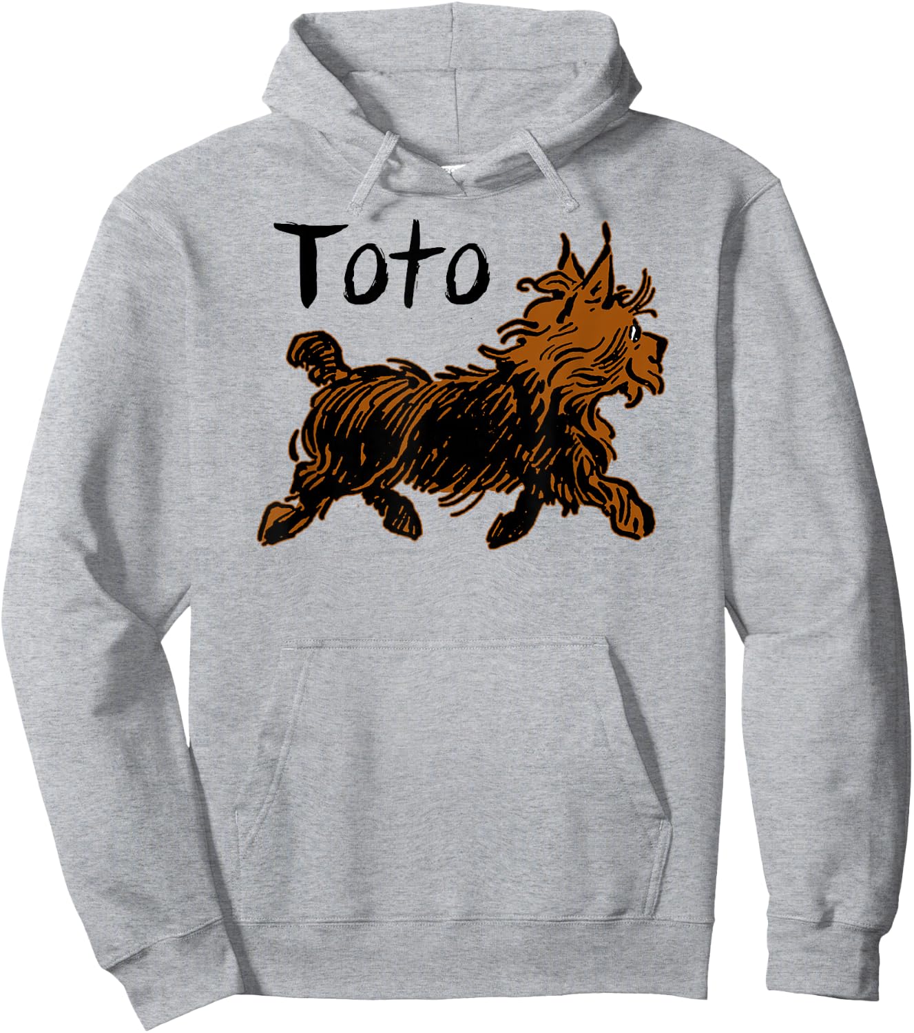 Retro Toto Wizard of OZ Dog Shirt Art Design-Funny Fairytale Hoodie - Hoodie | Ash