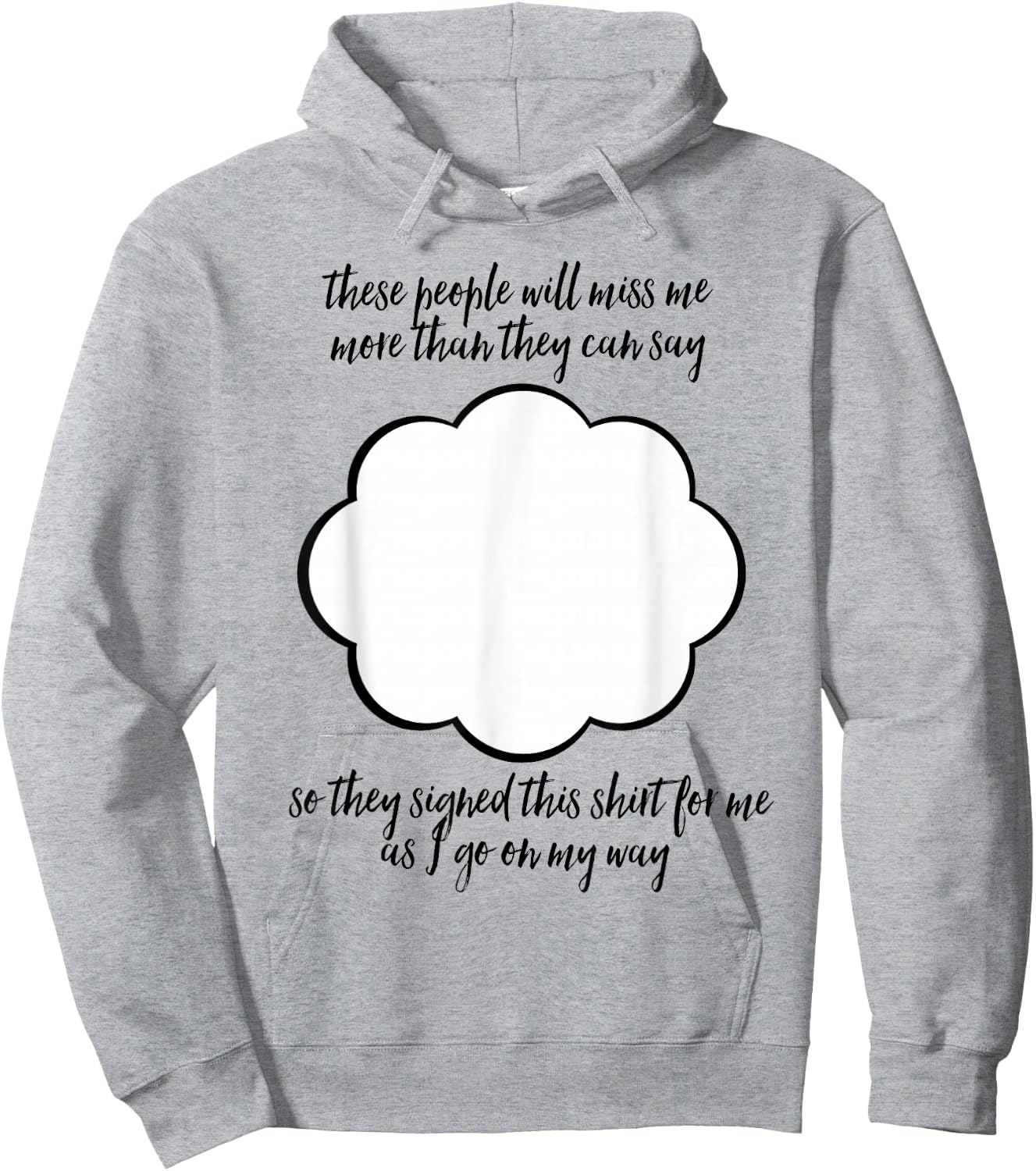 Farewell Coworker Friend Going Away Gift Signature Hoodie - Hoodie | Ash