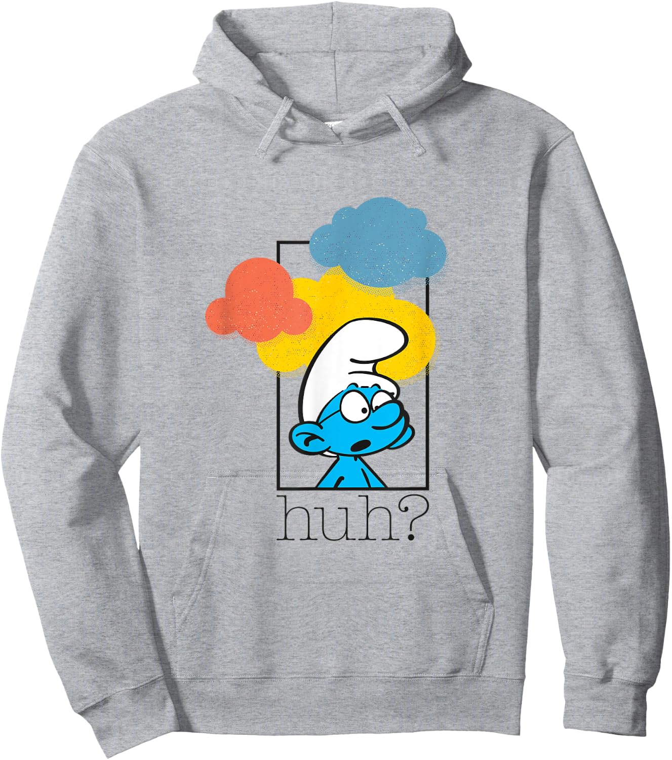 Huh Brainy Smurf Hoodie - Hoodie | Ash