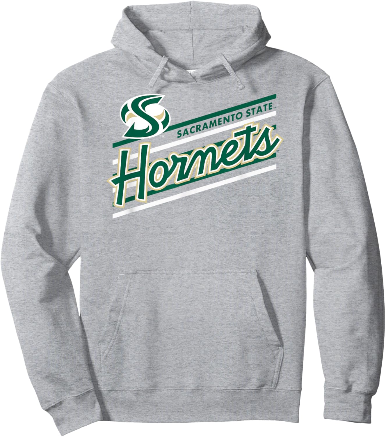Sacramento State Hornets Retro Performer Gray Hoodie - Hoodie | Ash
