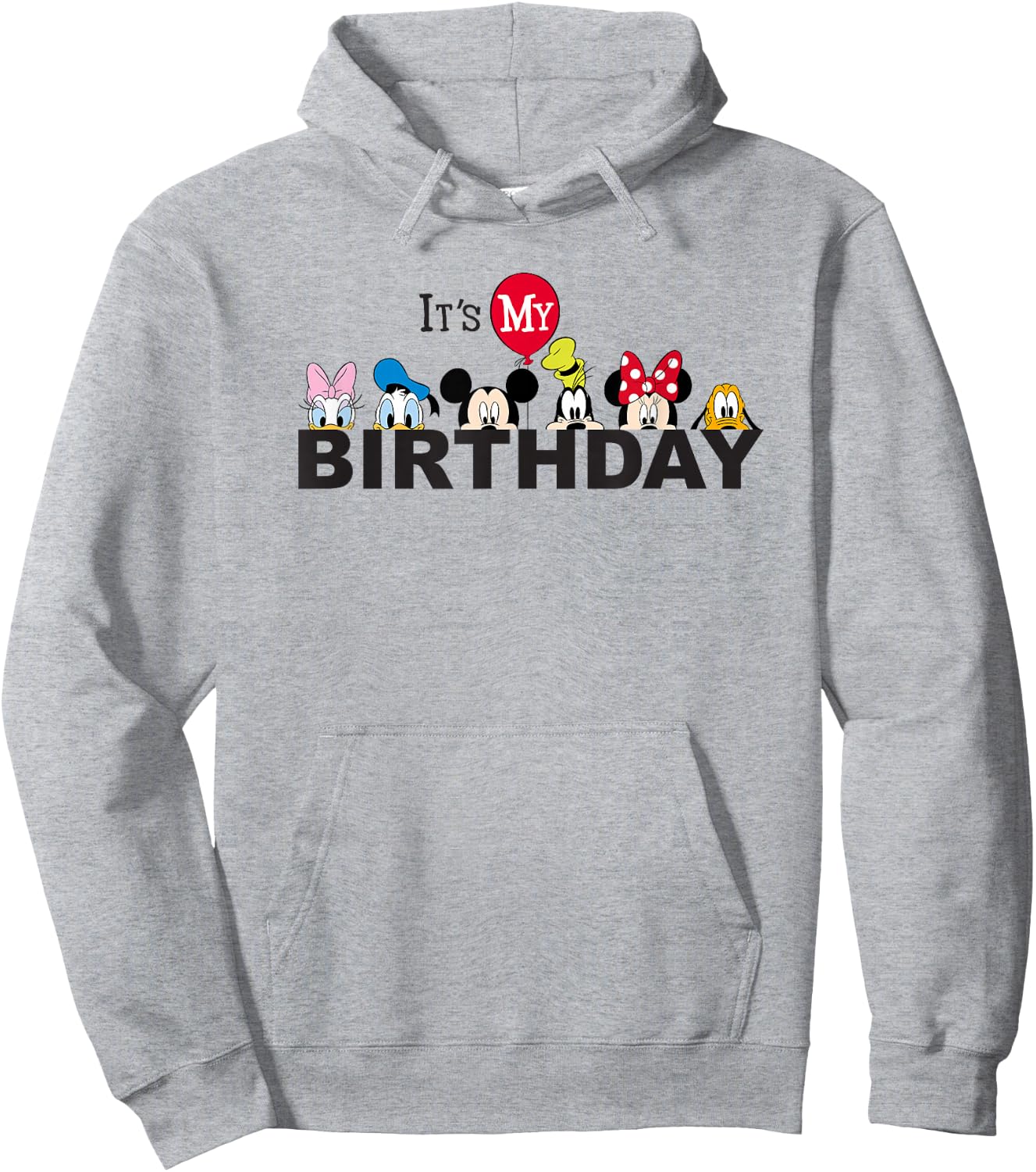 Disney Mickey and Friends It's My Birthday Hoodie - Hoodie | Ash