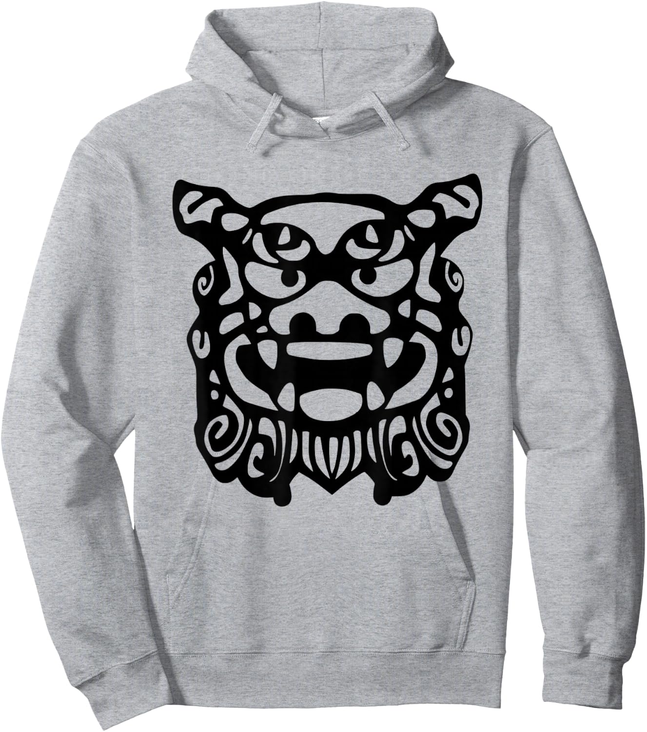 Shisa Japanese Guardian Lion Japan Hoodie - Hoodie | Ash