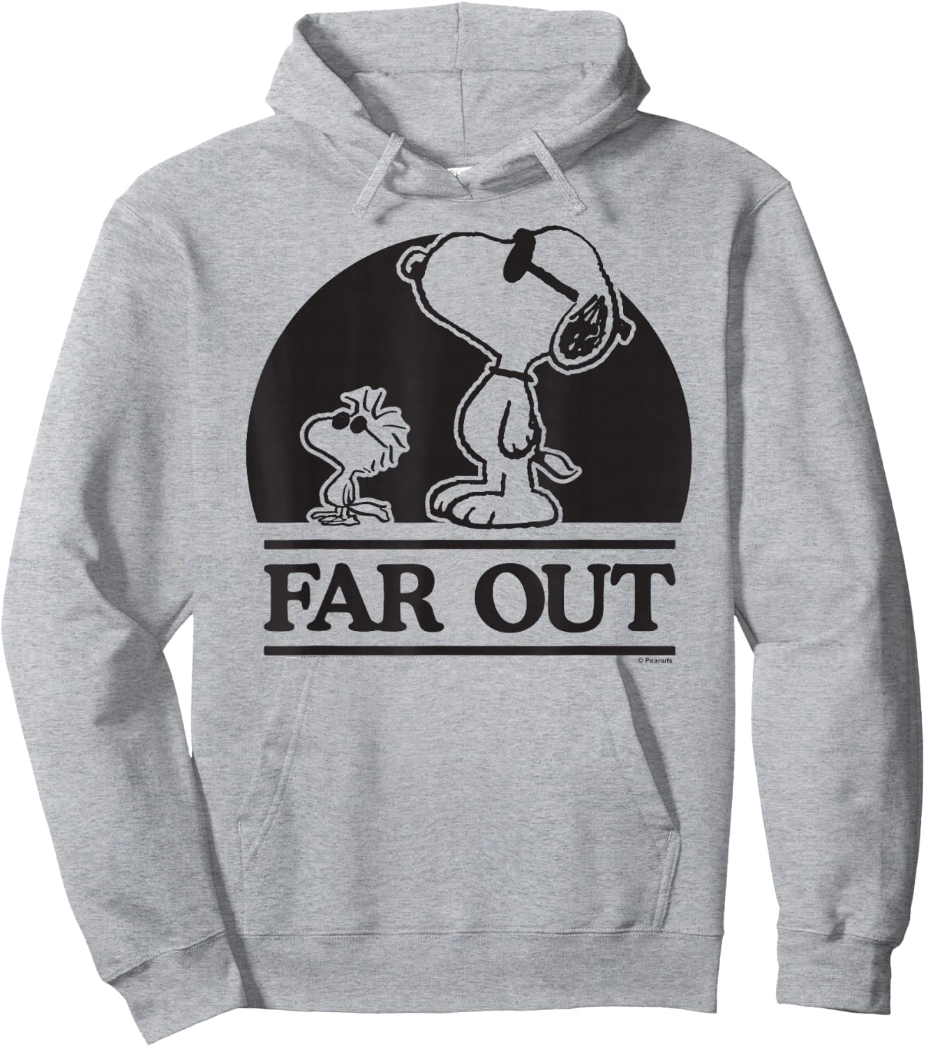 Peanuts Woodstock 50th Anniversary Far Out Snoopy Hoodie - Hoodie | Ash