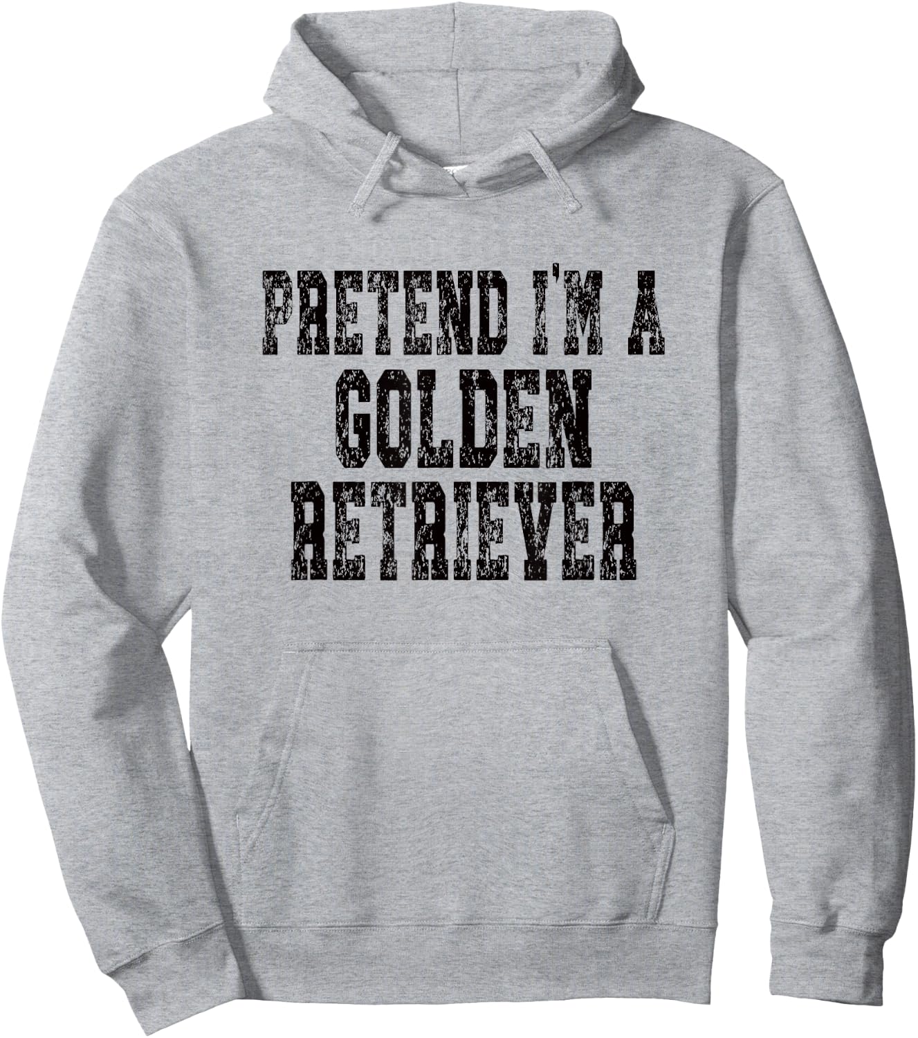 Pretend I'm A Golden Retriever Dog - Lazy Halloween Costume Hoodie - Hoodie | Ash