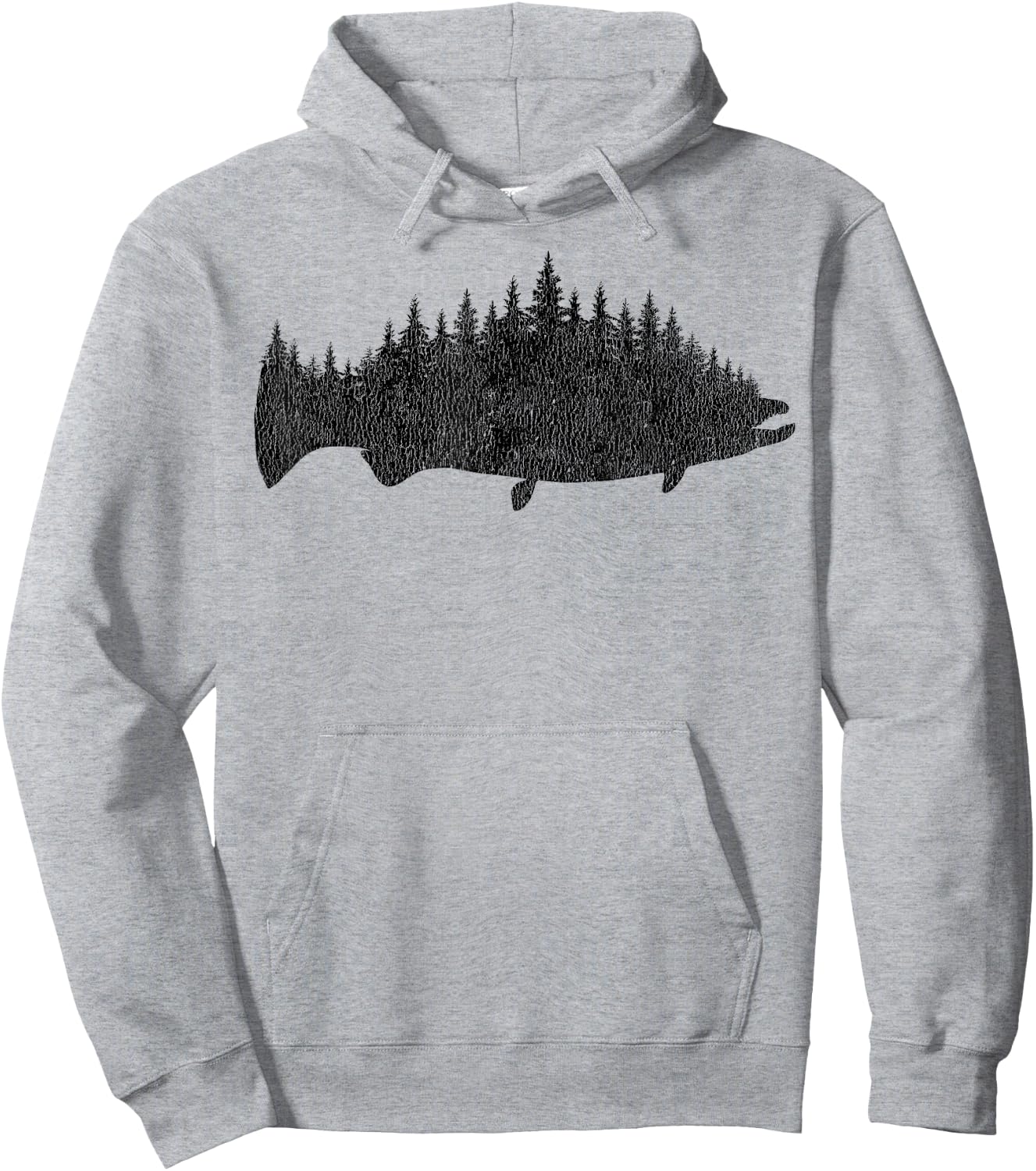 Salmon Fishing - King Salmon Fisherman Gift Hoodie - Hoodie | Ash