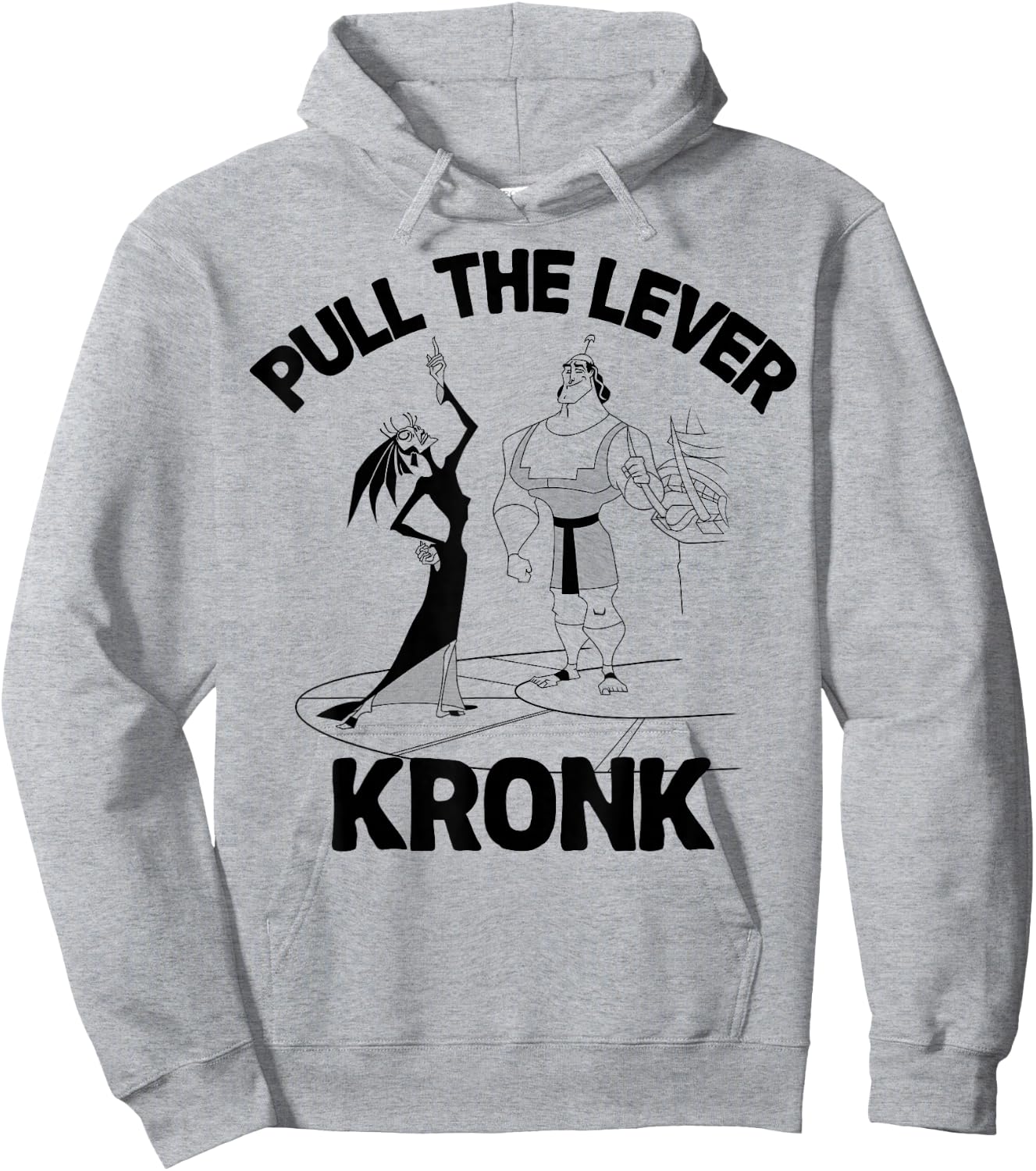 Disney Emperors New Groove Yzma Pull The Lever Kronk Hoodie - Hoodie | Ash