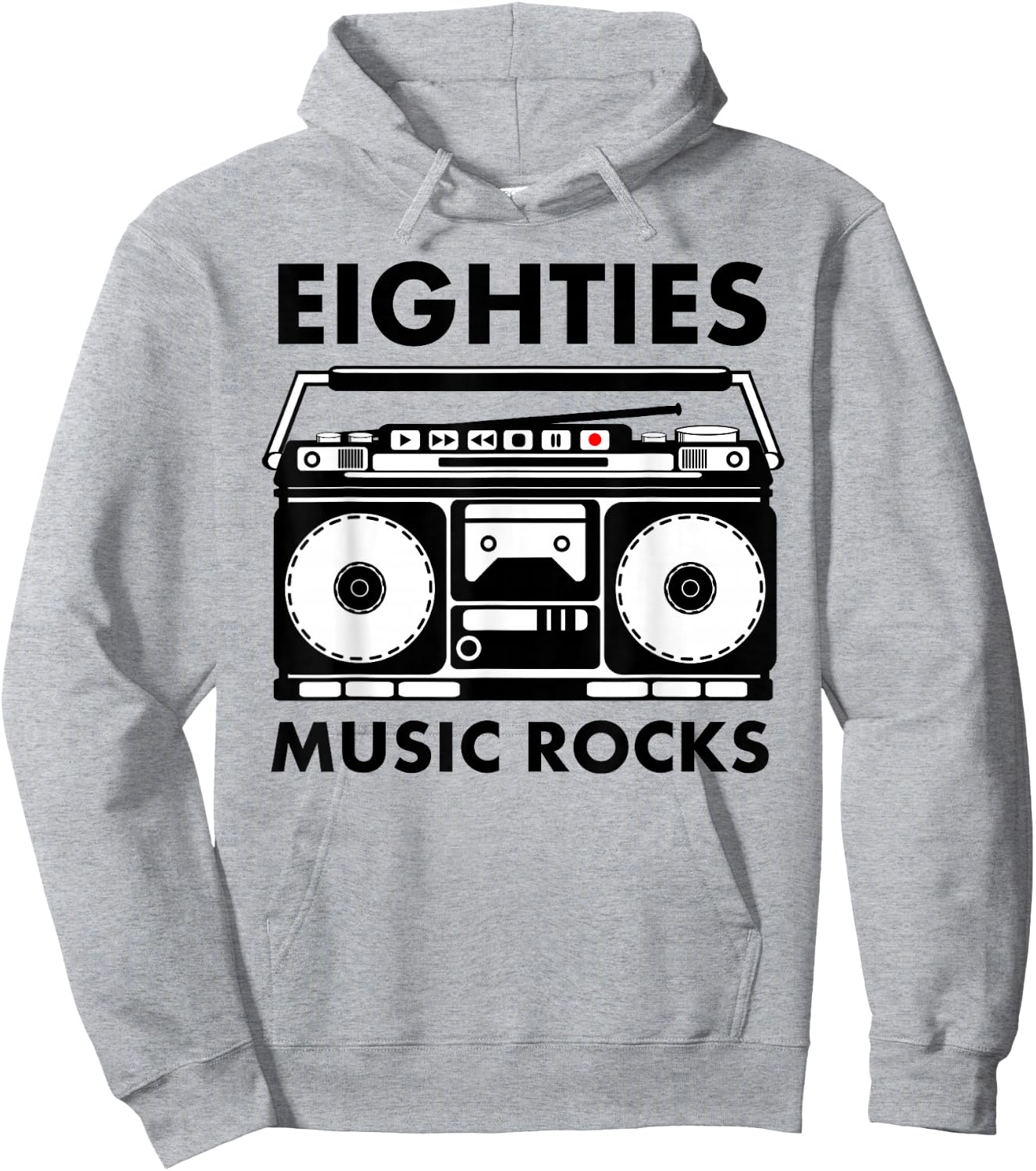Eighties Music Rocks Hoodie - Hoodie | Ash
