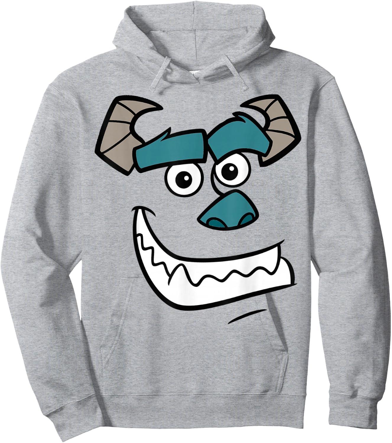 Disney Pixar Monsters, Inc. Halloween Sulley Face Costume Hoodie - Hoodie | Ash