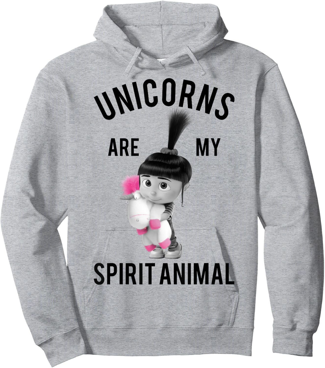 Despicable Me Minions Agnes Spirit Animal Graphic Hoodie - Hoodie | Ash