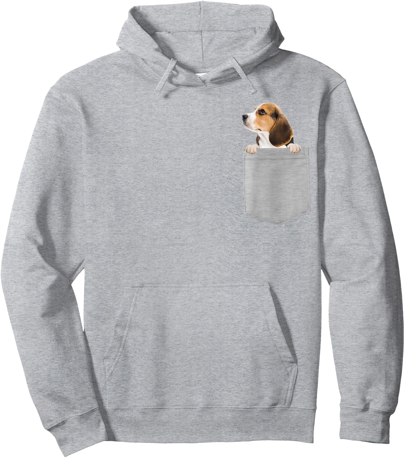 Dog in Your Pocket Beagle Puppy Hoodie - Hoodie | Ash