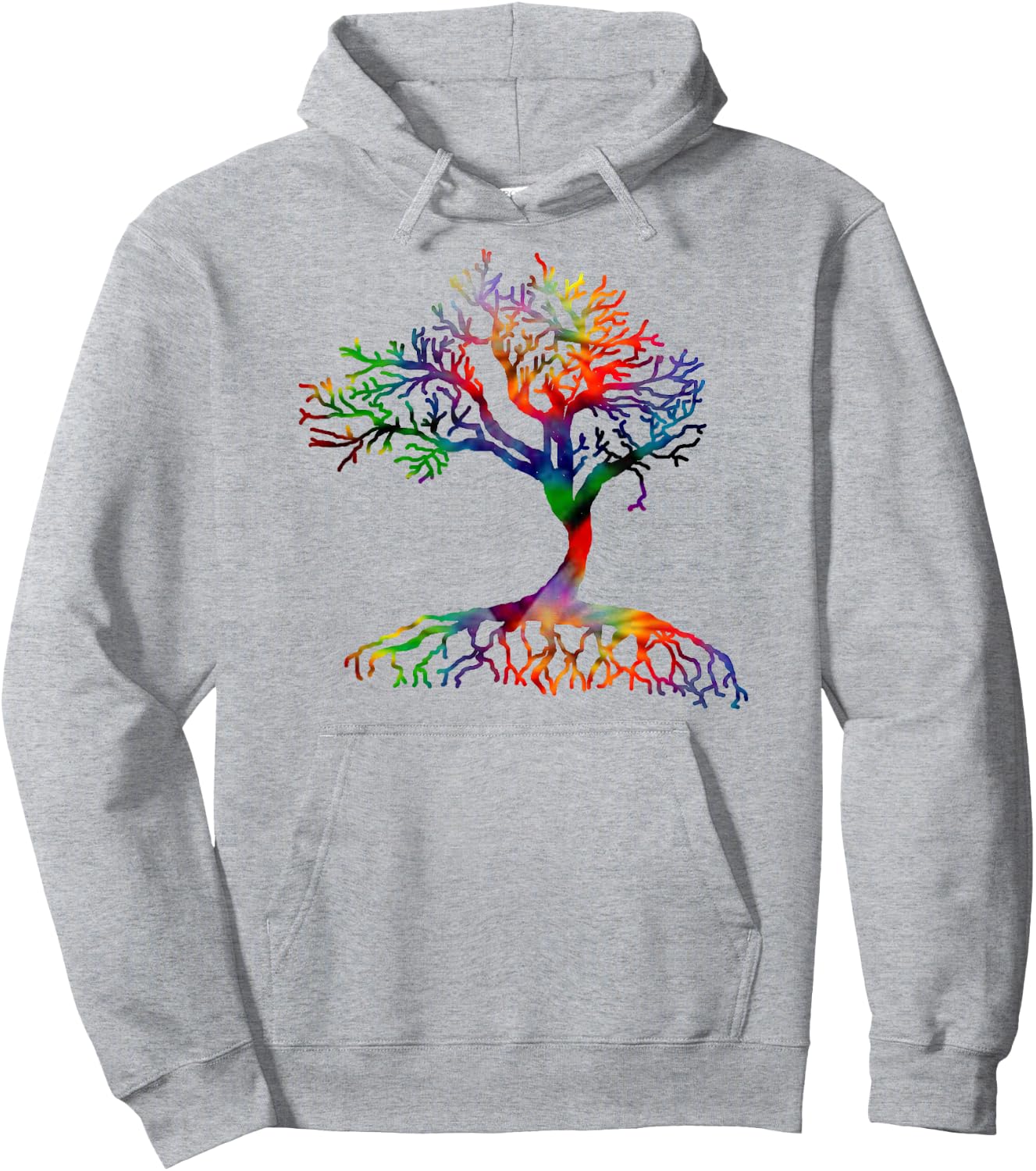 Tree Shirt Tie Dye Artist hand drawn tree of life Hoodie - Hoodie | Ash