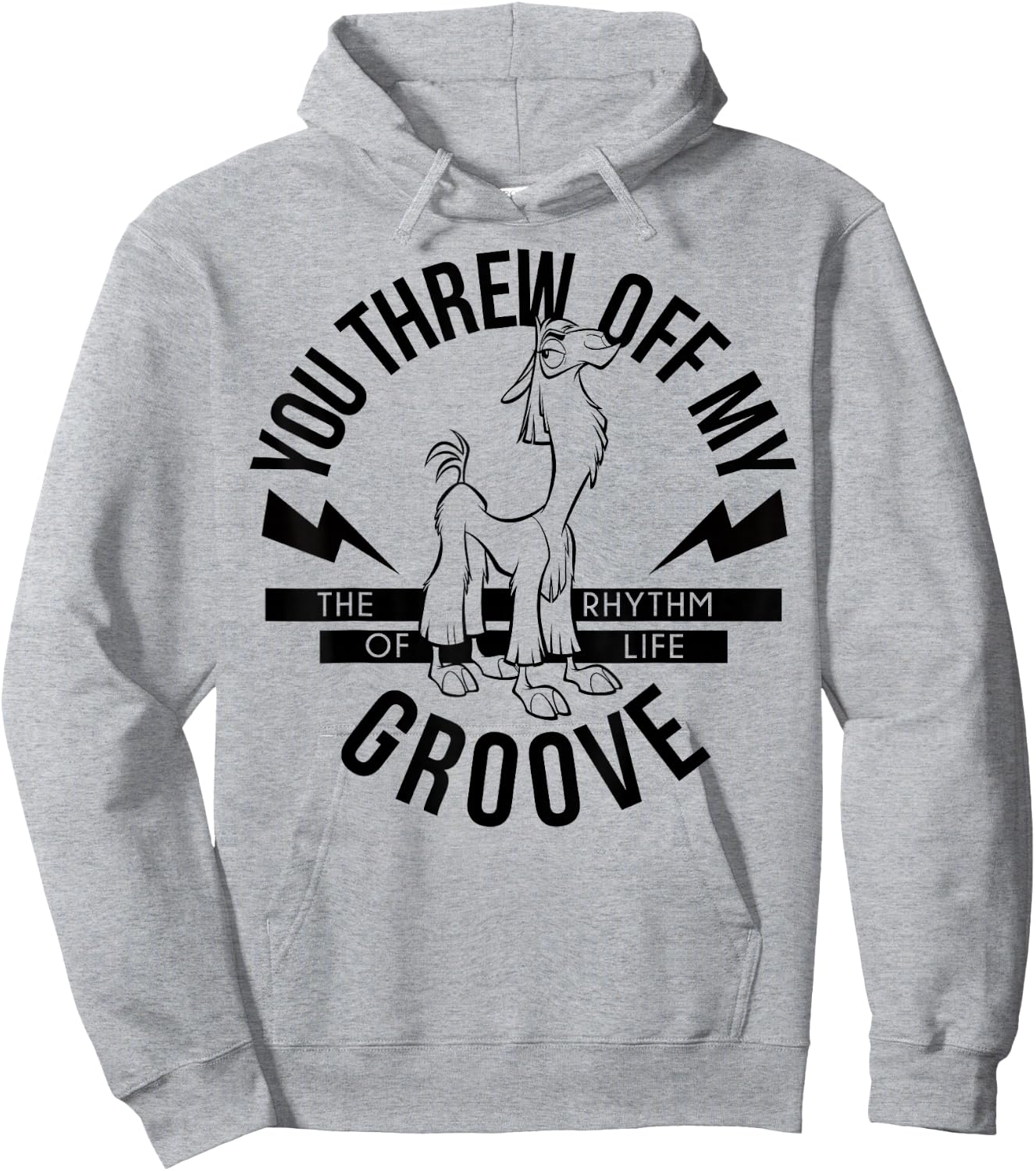 Disney Emperor's New Groove Rhythm Of Life Graphic Hoodie - Hoodie | Ash