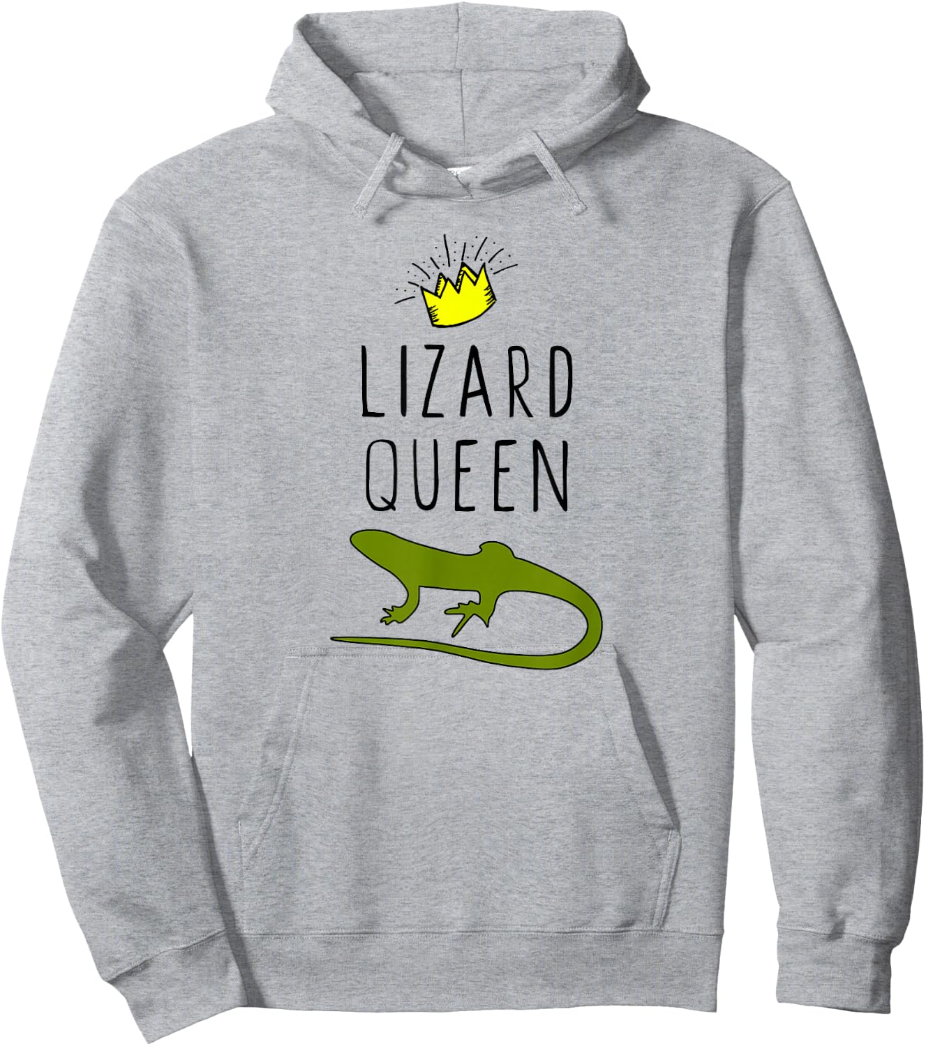 Lizard Queen Funny Lover Gift Christmas Hoodie - Hoodie | Ash