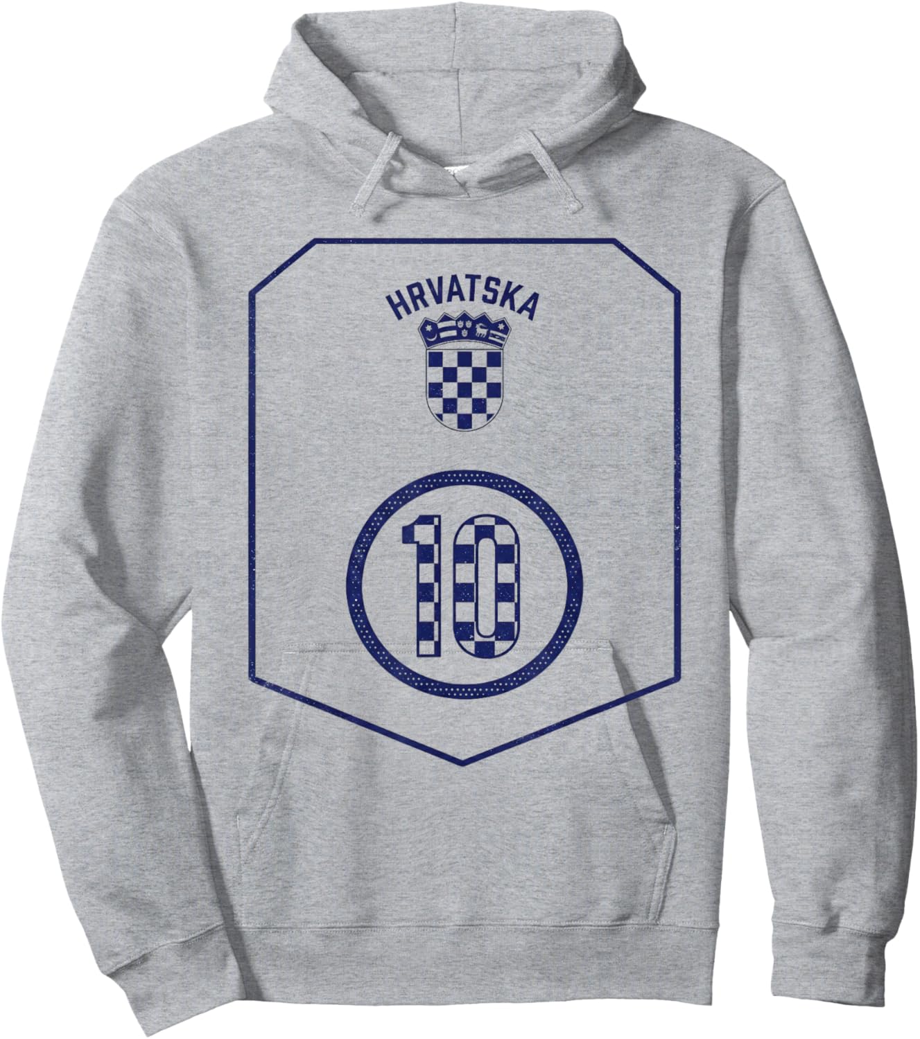 Croatia Hrvatska Flag Zagreb Croatian Jersey Retro Hoodie - Hoodie | Ash