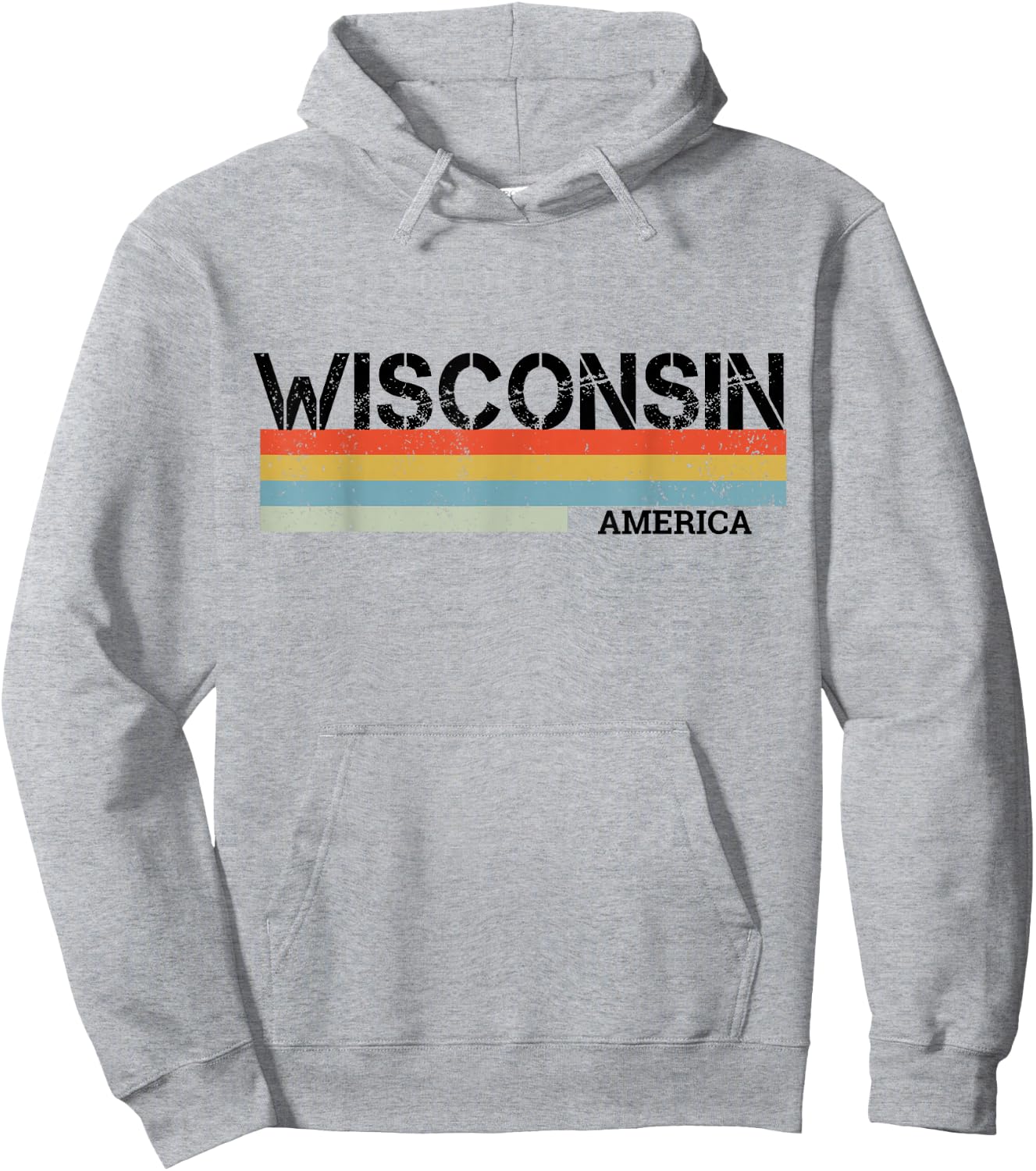 Wisconsin Hoodie - Hoodie | Ash