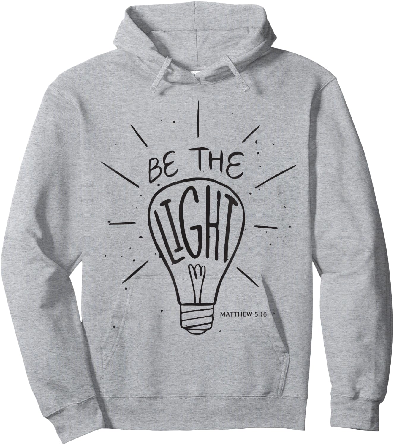 Be The Light - Matthew - Christian Faith Bible Verses Hoodie - Hoodie | Ash