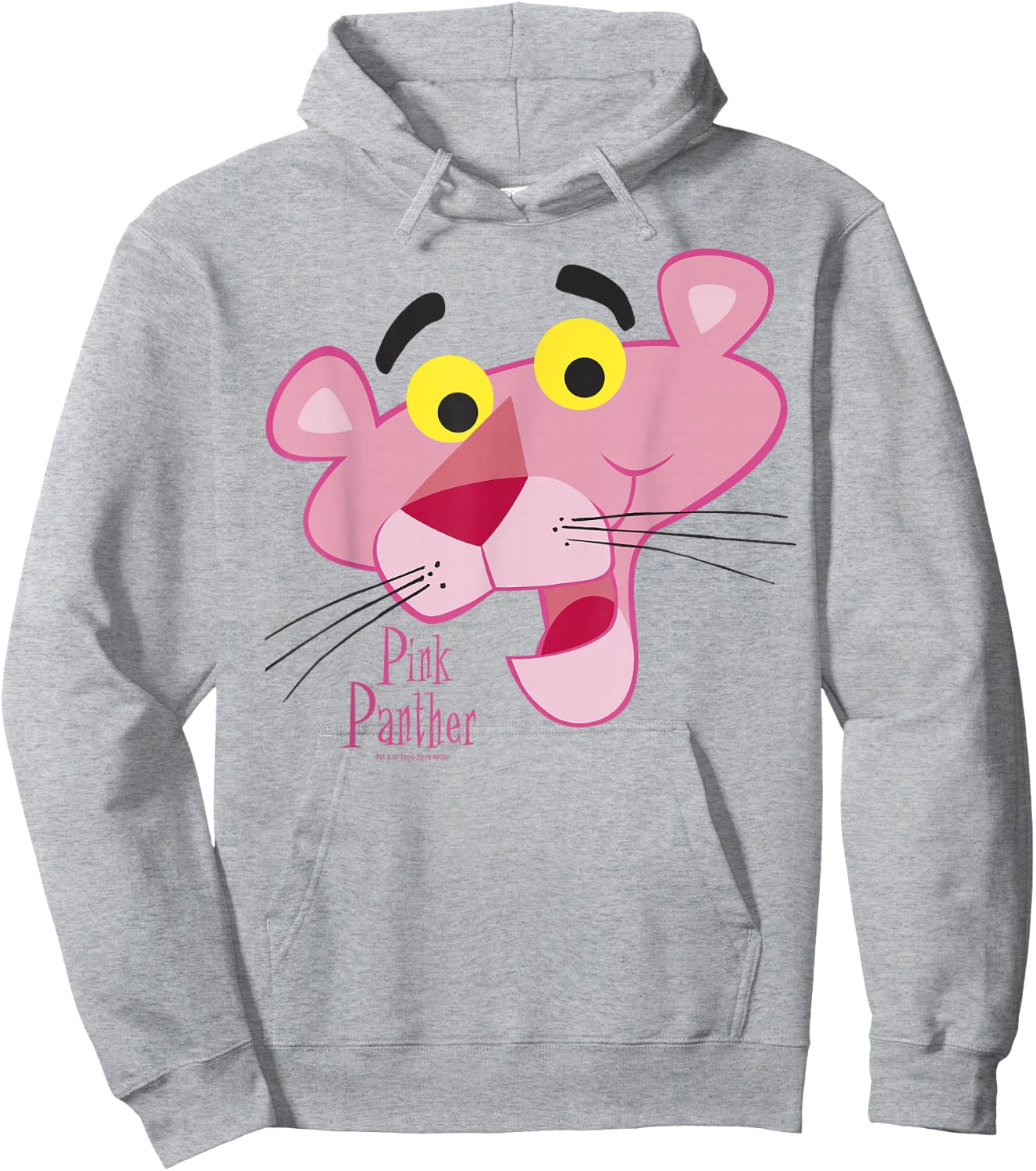 Pink Panther Face Portrait Hoodie - Hoodie | Ash
