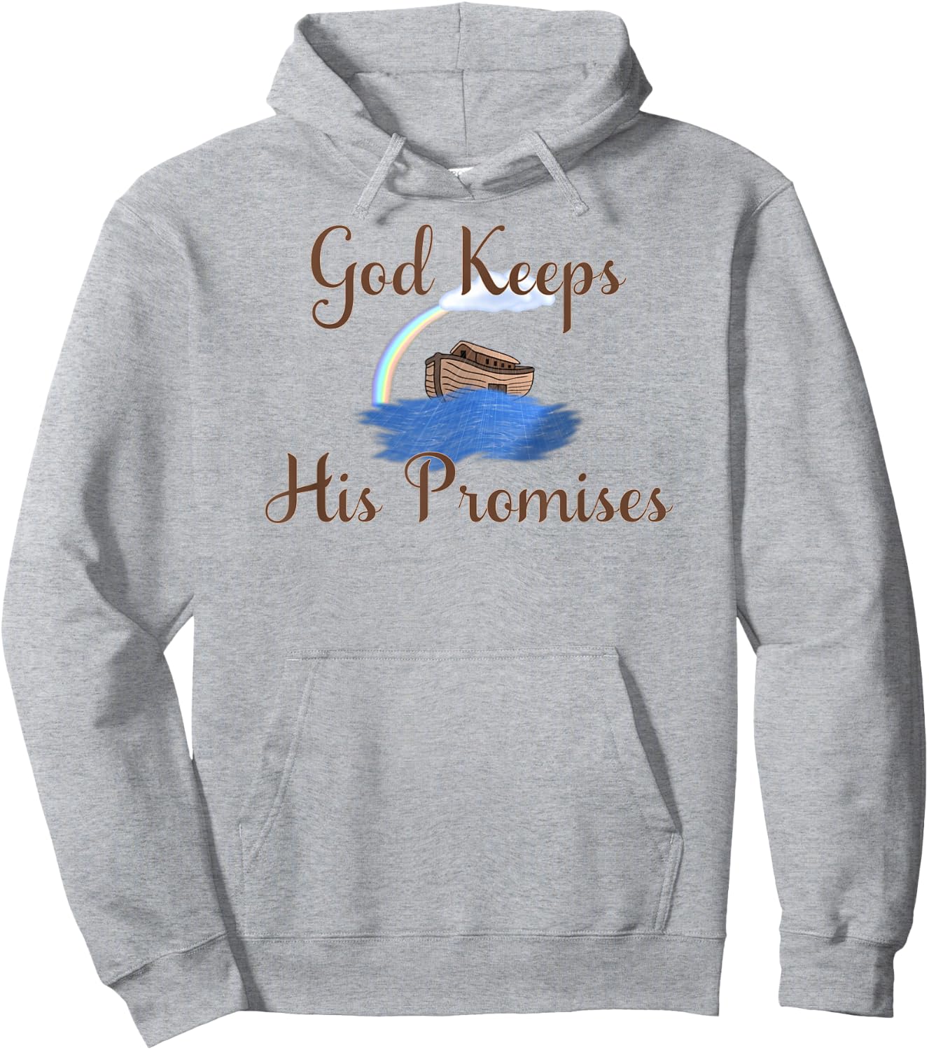 Noahs Ark God Keeps His Promises Christian Hoodie - Hoodie | Ash