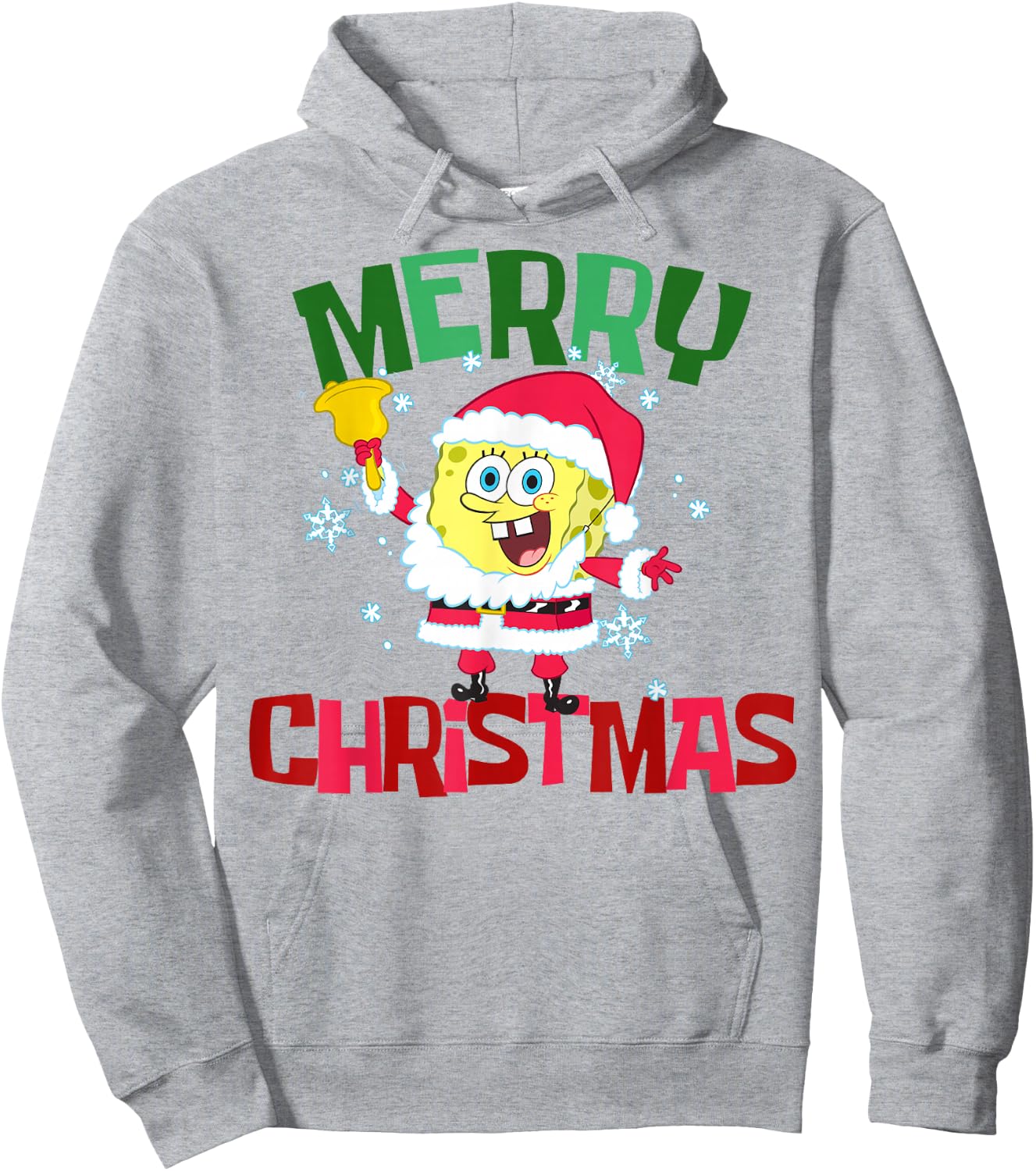 SpongeBob SquarePants Santa Outfit Merry Christmas Hoodie - Hoodie | Ash