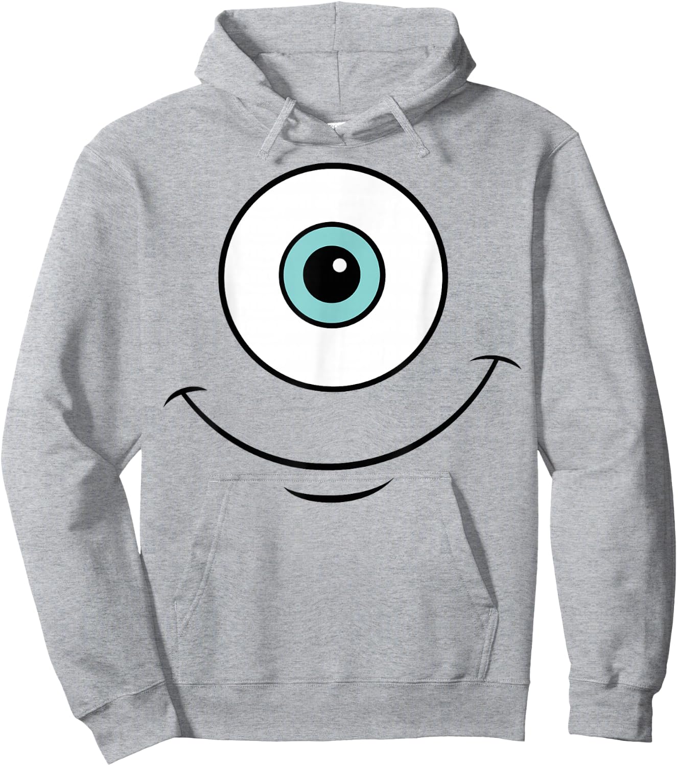 Disney Pixar Monsters, Inc. Halloween Mike Face Costume Hoodie - Hoodie | Ash