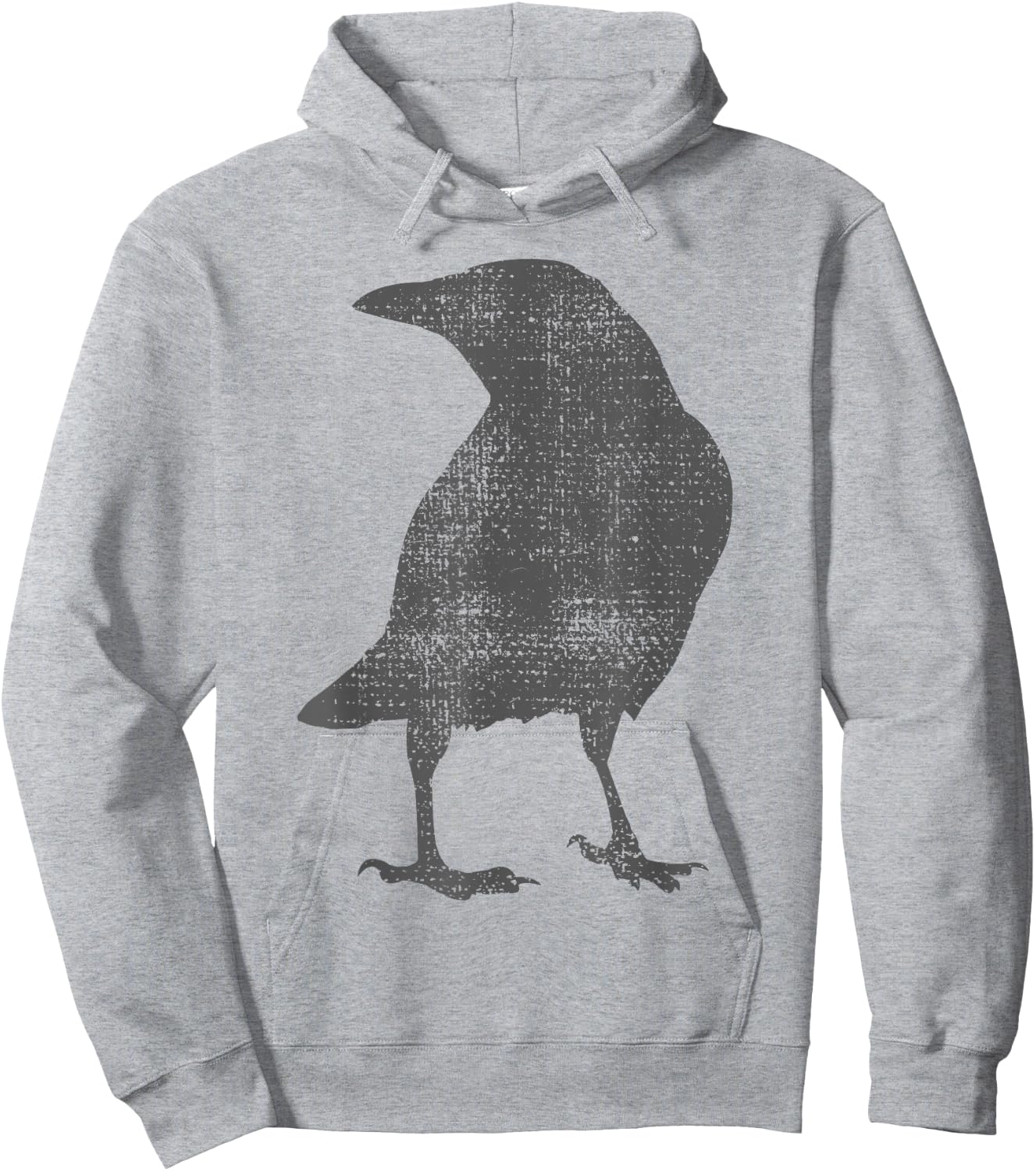 Crow Blackbird Raven Bird Vintage Hoodie - Hoodie | Ash