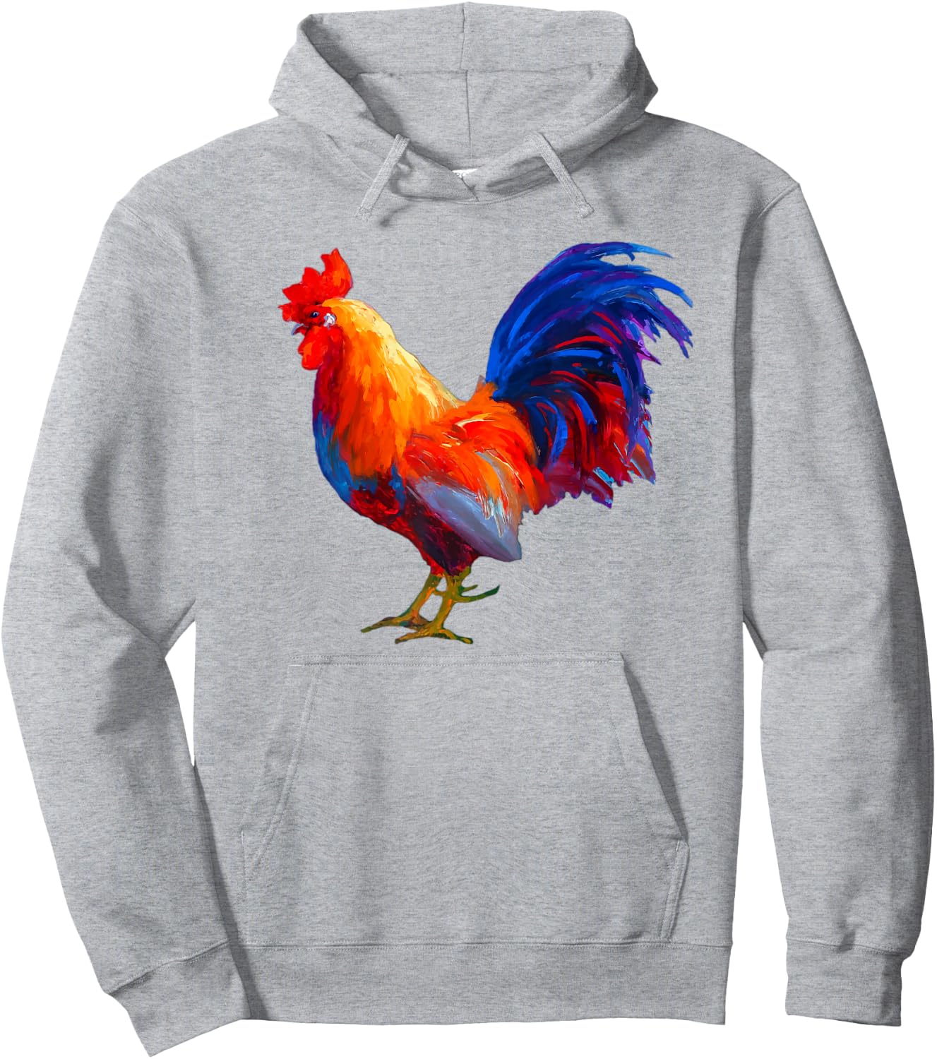Rooster Country Decor Chicken Gallo Gifts Rooster Hoodie - Hoodie | Ash