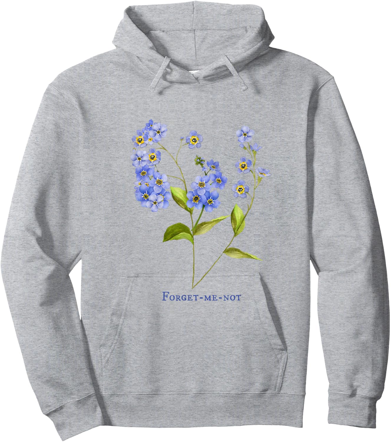 Forget me not flower Hoodie - Hoodie | Ash