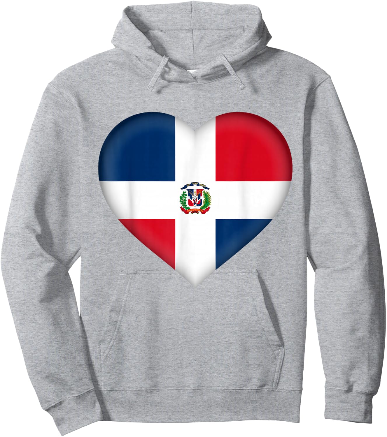 I Love Dominican Republic Shirt Dominican Flag Heart Outfit Hoodie - Hoodie | Ash