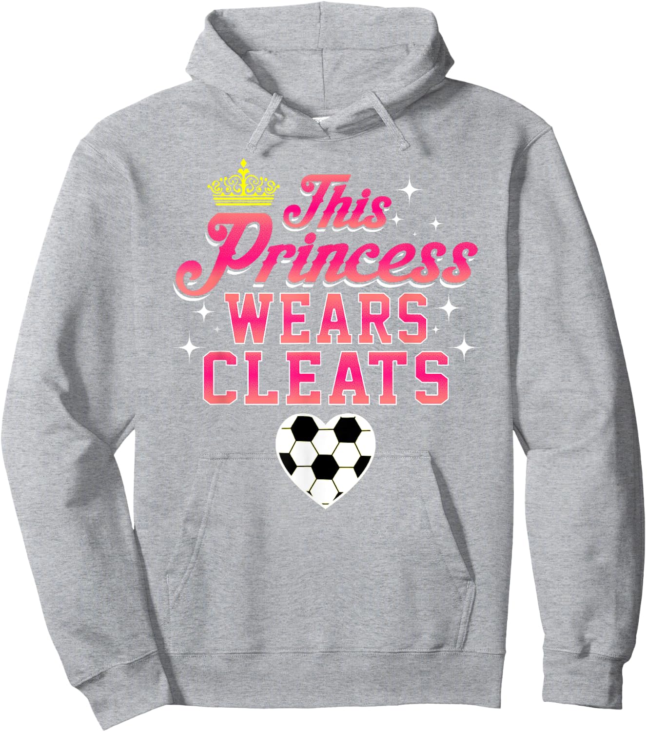 THIS PRINCESS WEARS CLEATS soccer shirt Hoodie - Hoodie | Ash