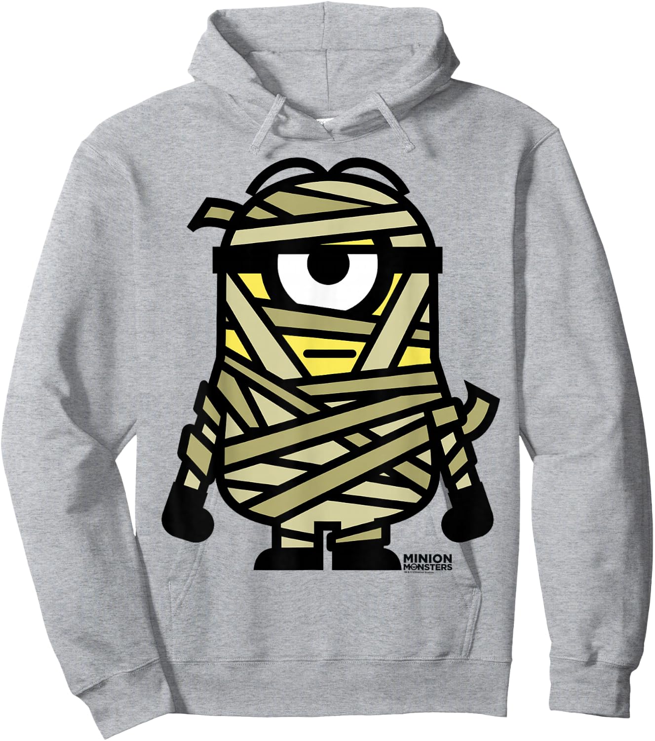Despicable Me Mummy Halloween Monster Graphic Hoodie - Hoodie | Ash