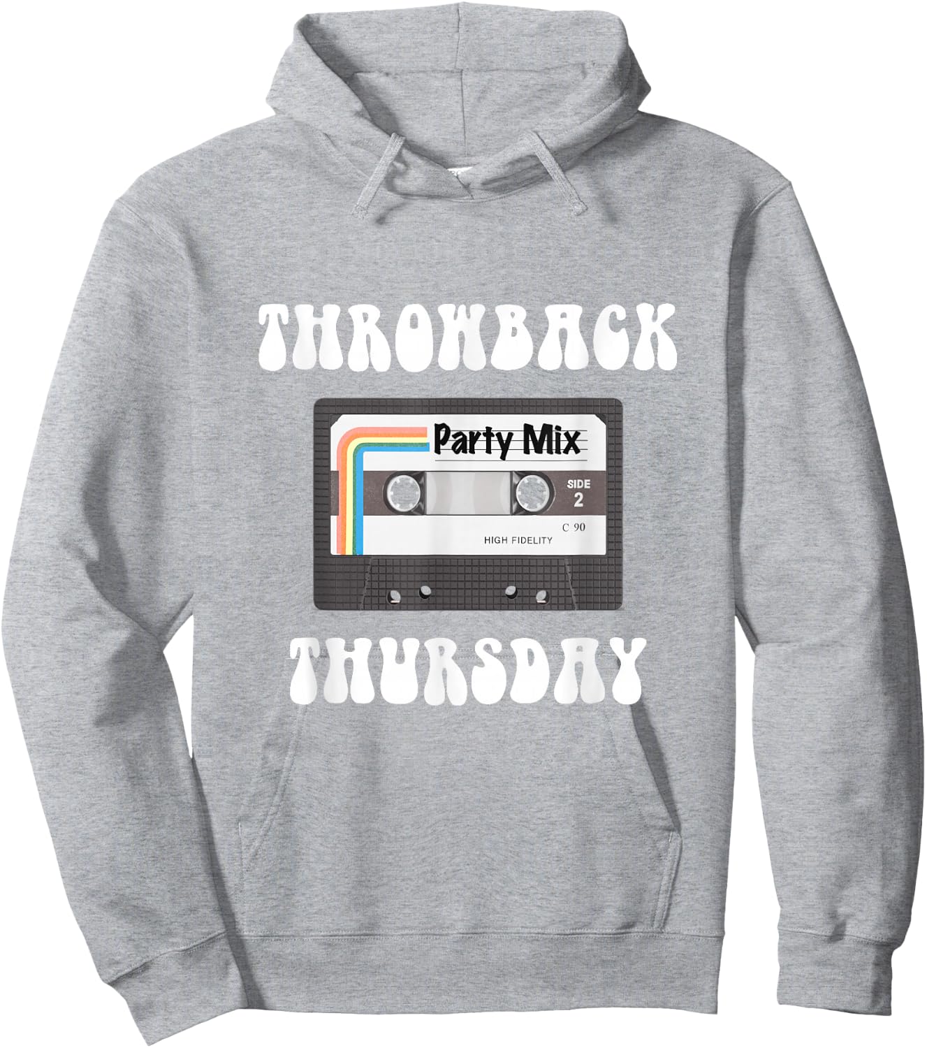 Throwback Thursday with Party Mix Cassette Hoodie - Hoodie | Ash
