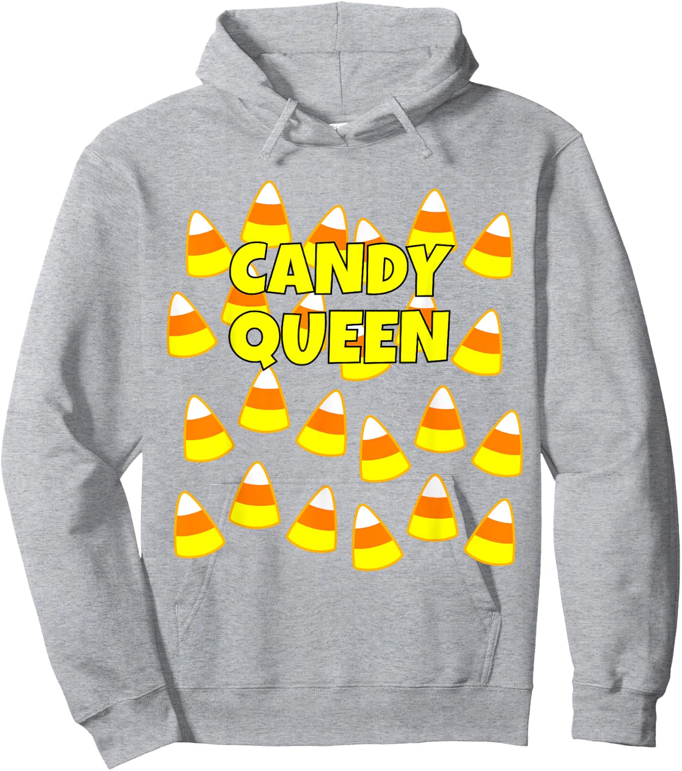 Halloween Candy Corn shirt: Candy Queen Hoodie - Hoodie | Ash