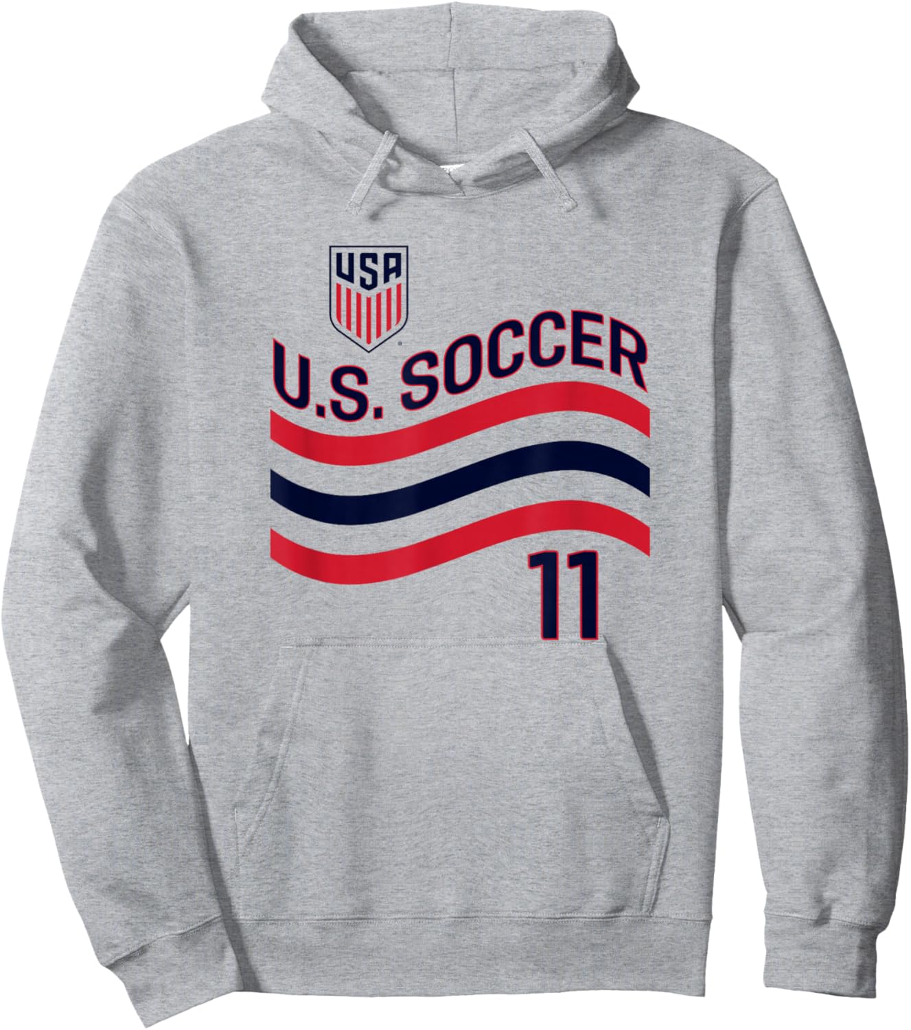 Brenden Aaronson 11 White USMNT Officially Licensed Hoodie - Hoodie | Ash