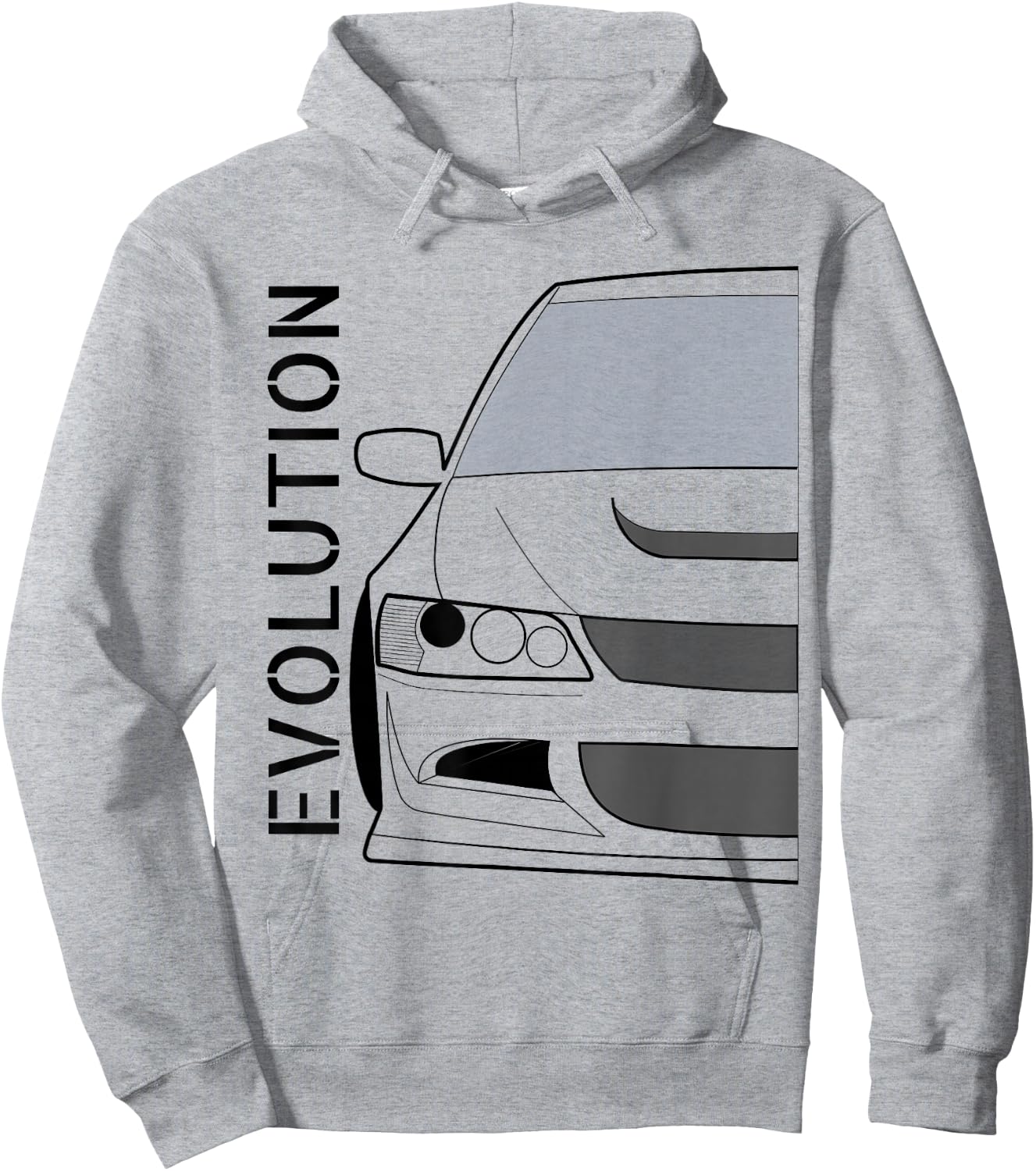 Evolution VIII Evo 8 JDM Classic AWD Turbo Rally Legend Hoodie - Hoodie | Ash