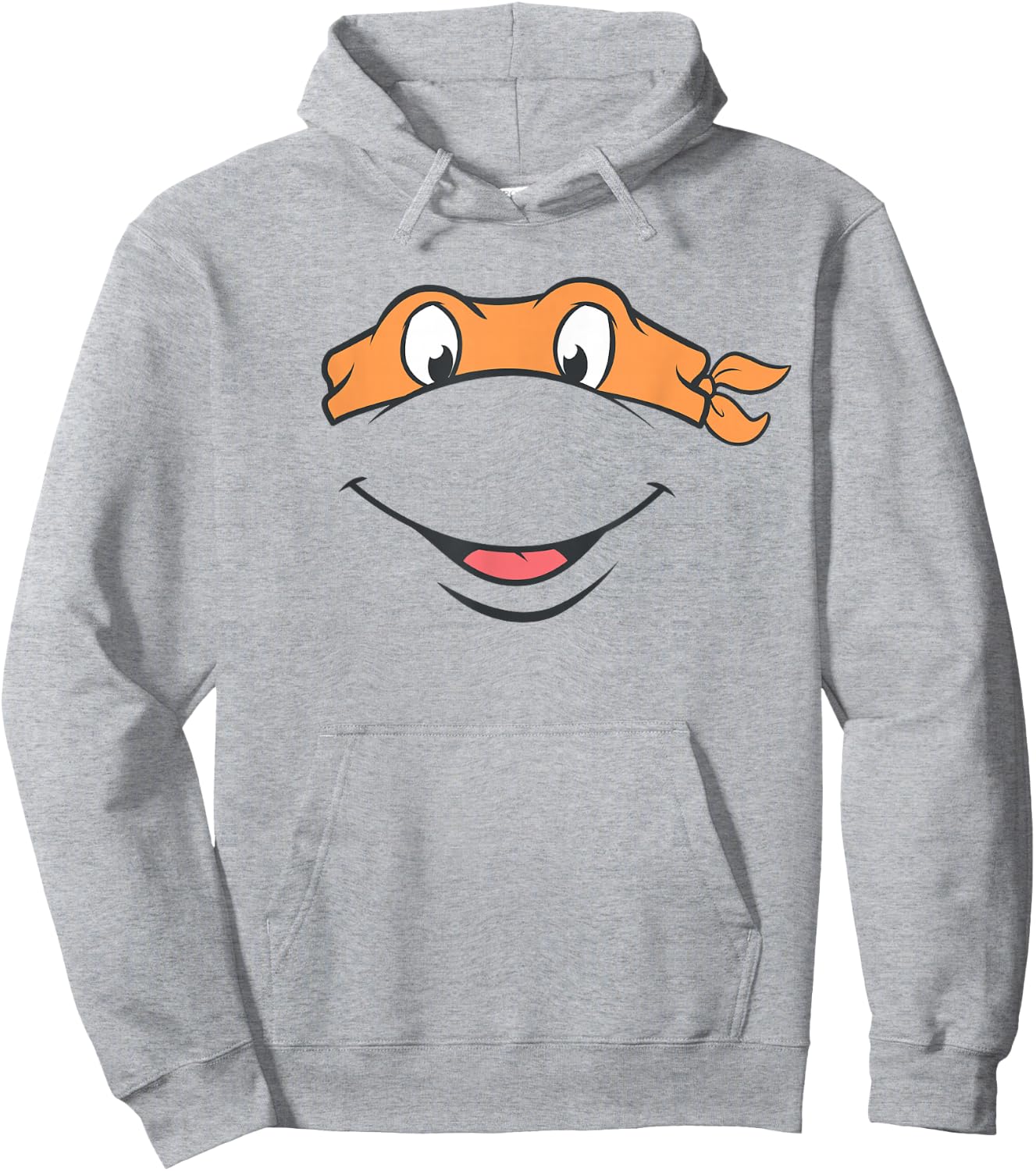 Teenage Mutant Ninja Turtles Michaelangelo Big Face Costume Hoodie - Hoodie | Ash