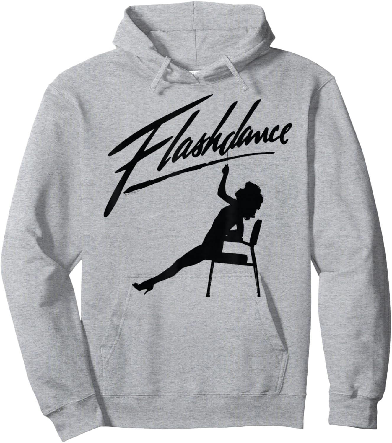 Flashdance Maniac Dance Silhouette and Logo Vintage Movie Hoodie - Hoodie | Ash