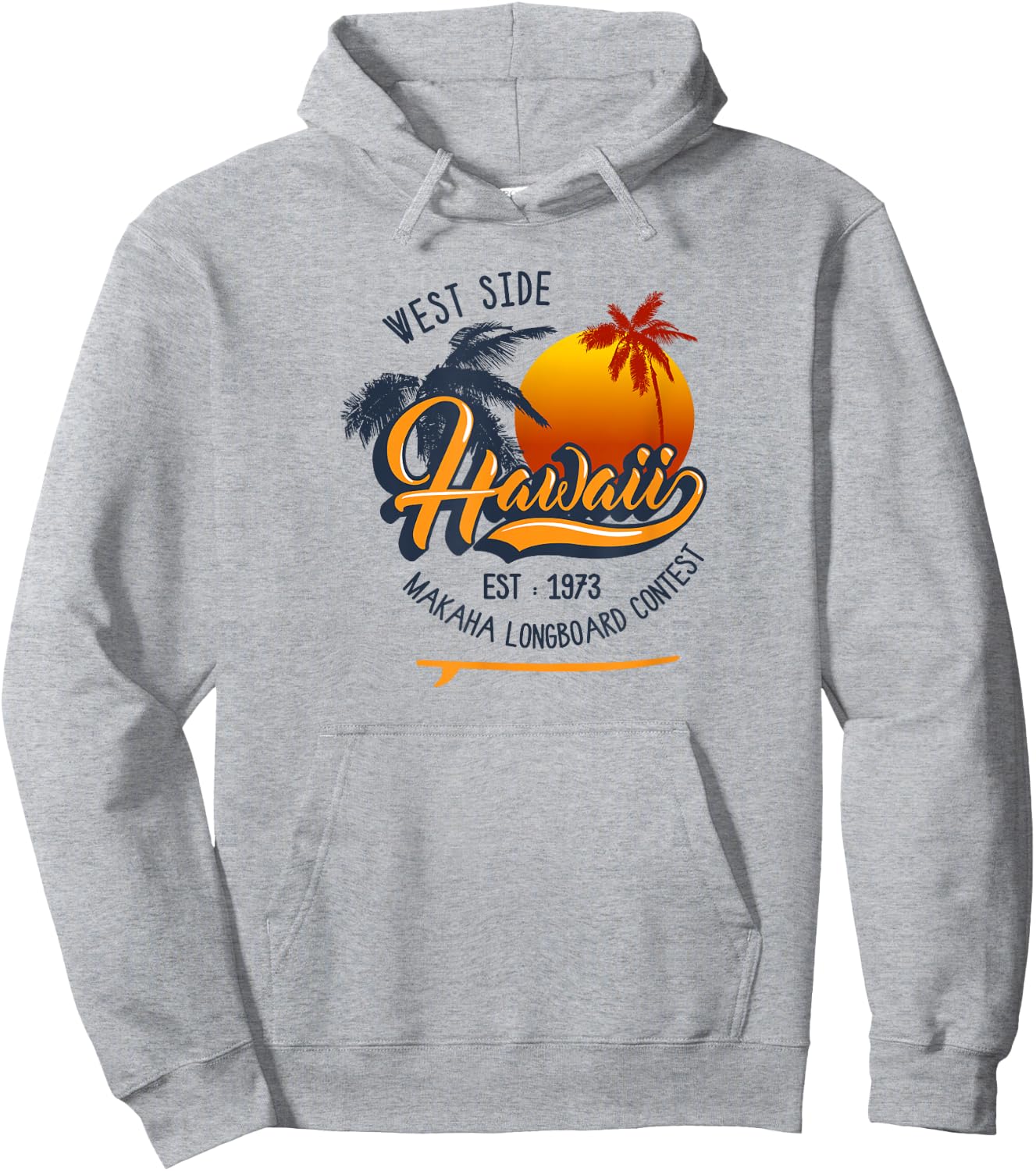 Hawaii Makaha Beach Longboard Contest Women Kids Hoodie - Hoodie | Ash