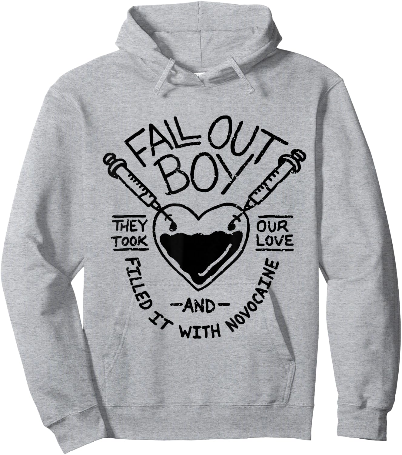 Fall Out Boy - Novocain Hoodie - Hoodie | Ash