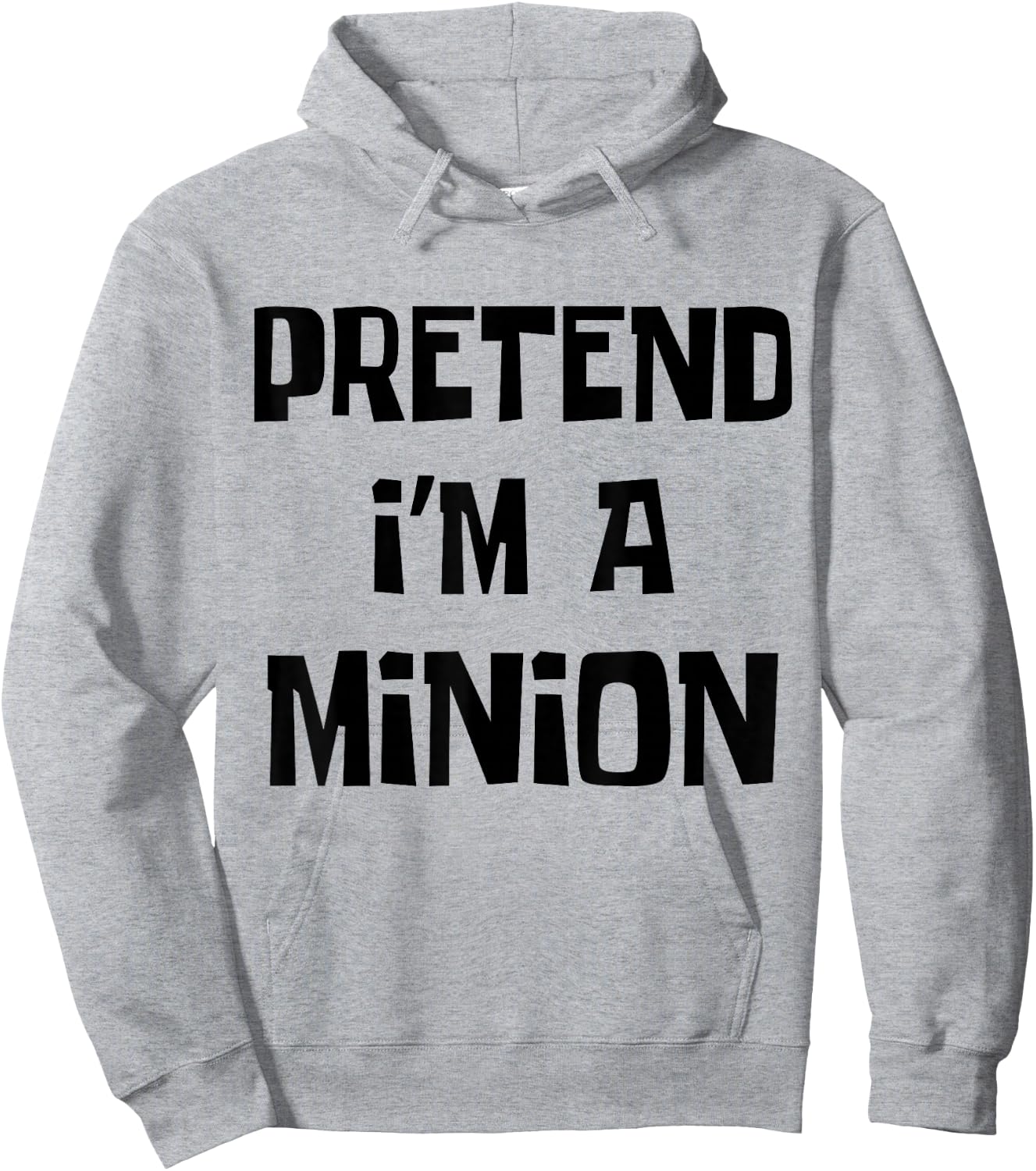 Pretend I'm A Minion Costume Party Funny Halloween Minion Hoodie - Hoodie | Ash