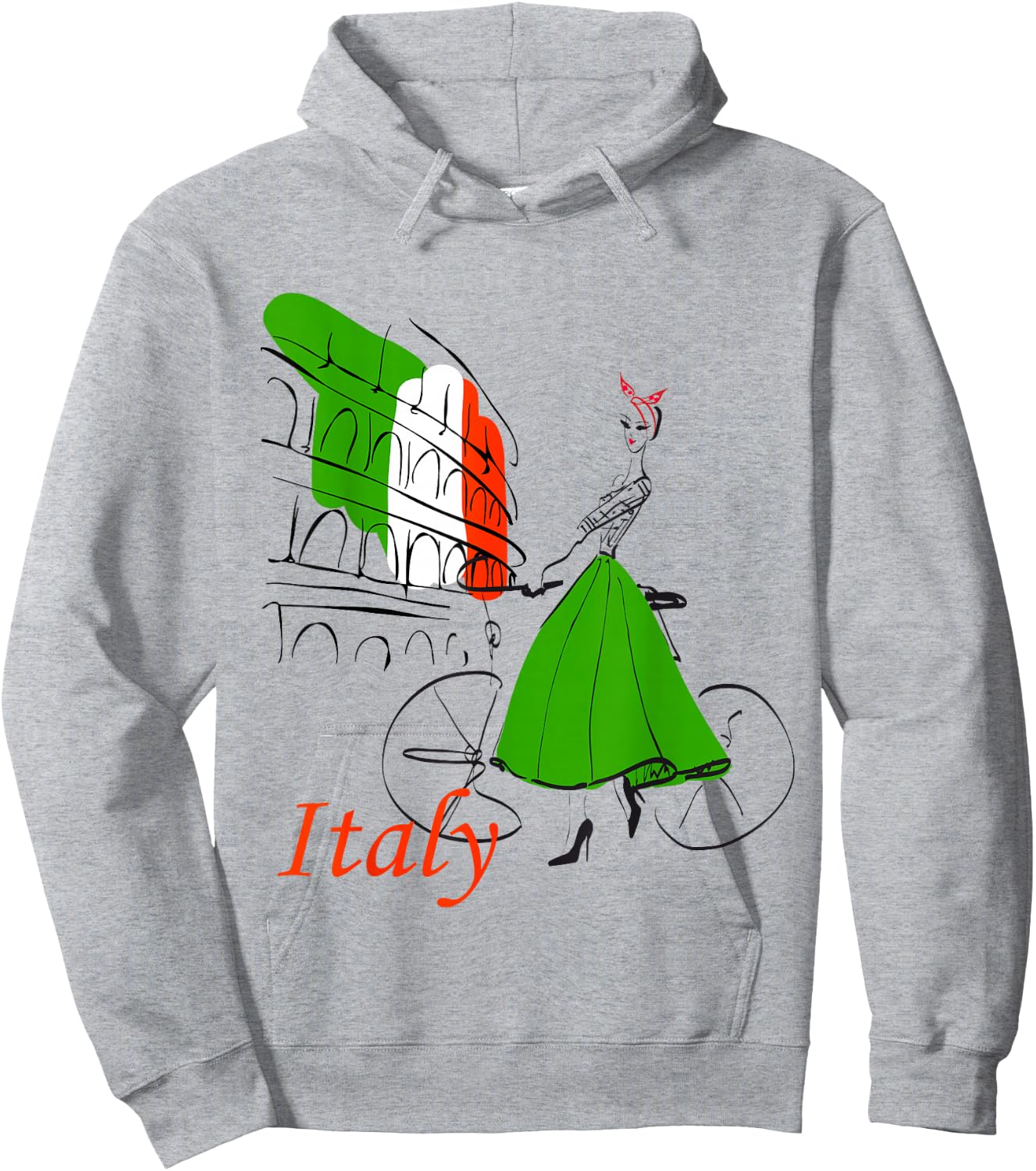 Italy t Shirt, Rome Women,Women Hoodie - Hoodie | Ash