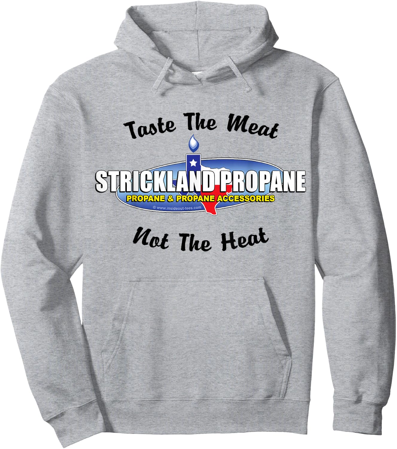 Strickland Propane - Taste The Meat Not The Heat Funny BBQ Hoodie - Hoodie | Ash