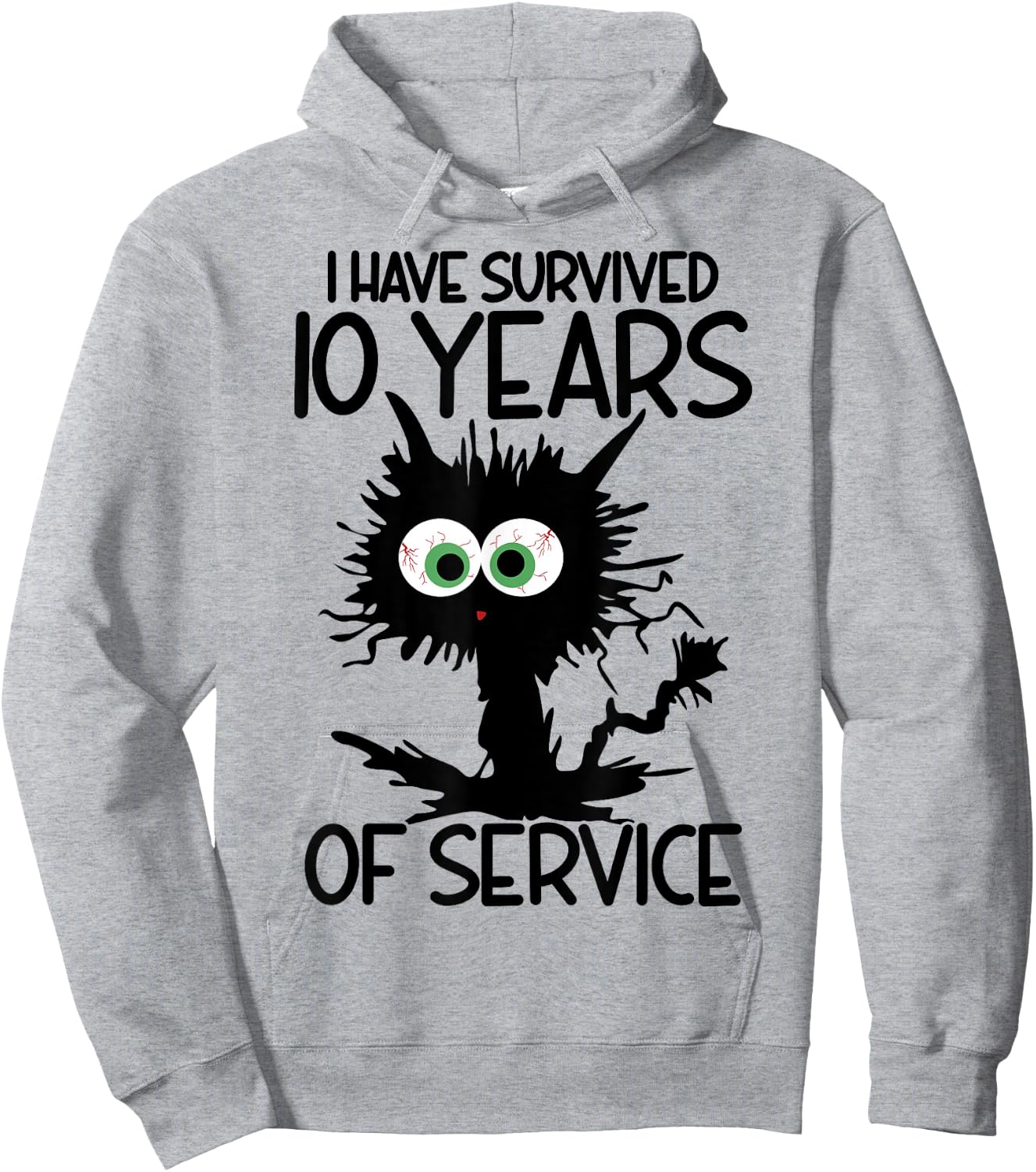 I Have Survived 10 Years Of Of Service Hoodie - Hoodie | Ash