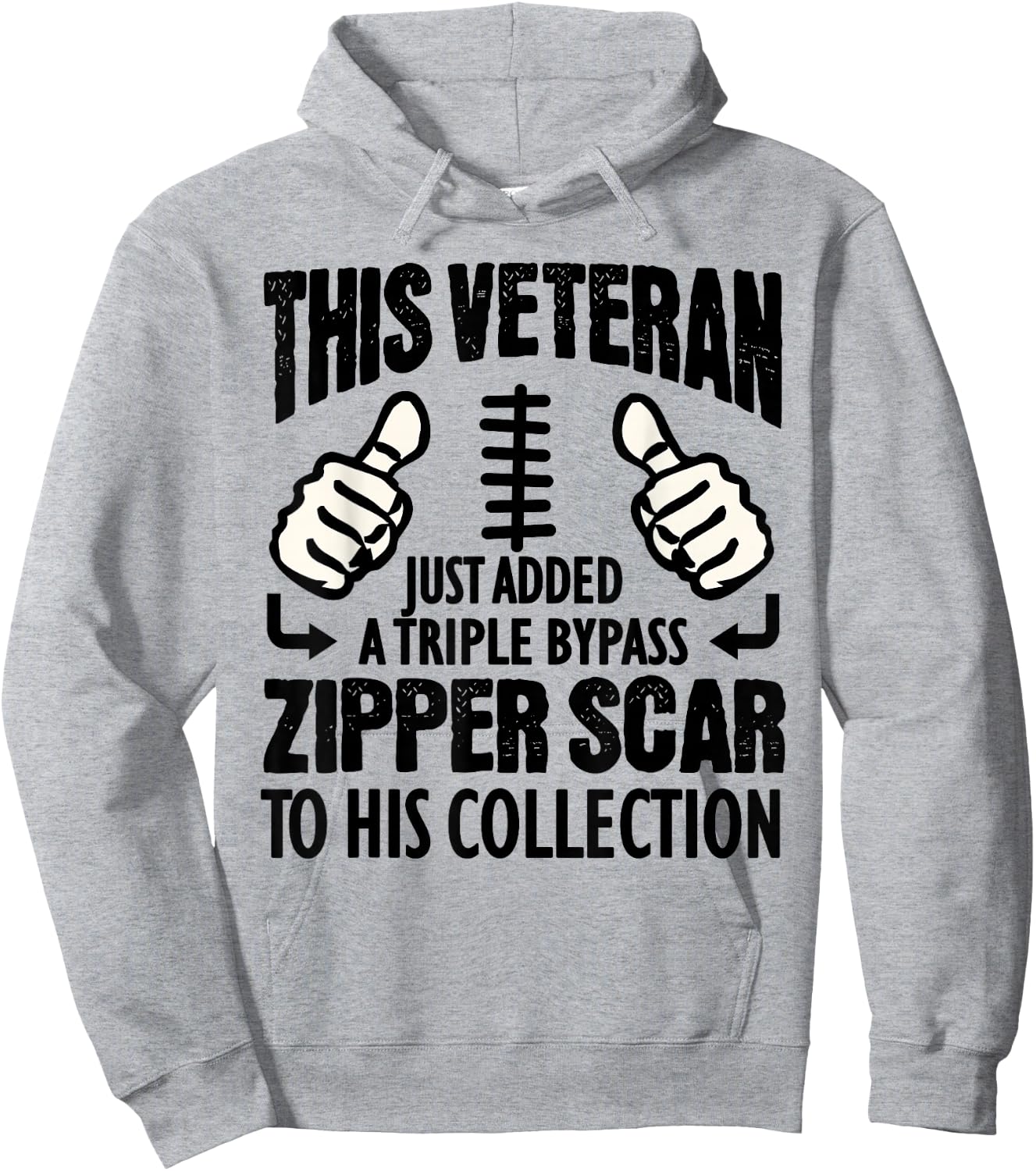 Heart Surgery Recovery Gift Veteran Triple Bypass Survivors Hoodie - Hoodie | Ash
