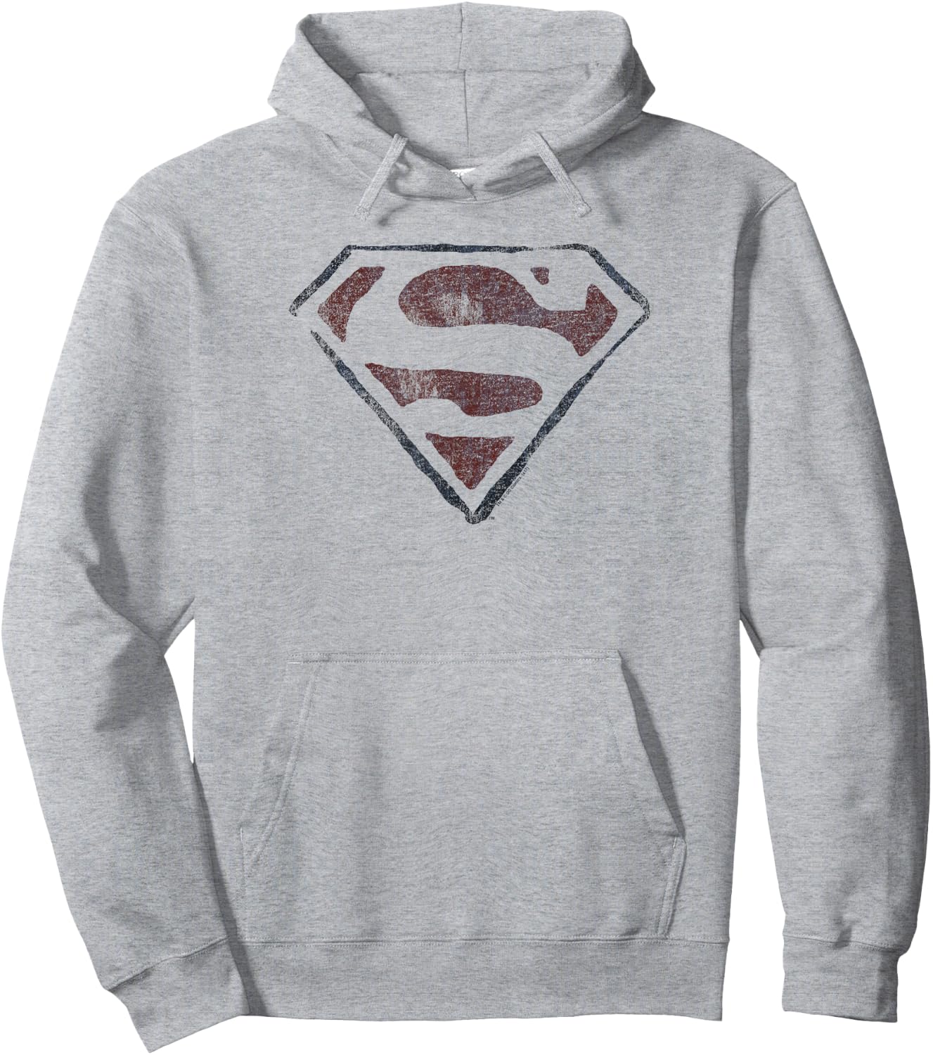 Superman Vintage S Hoodie - Hoodie | Ash